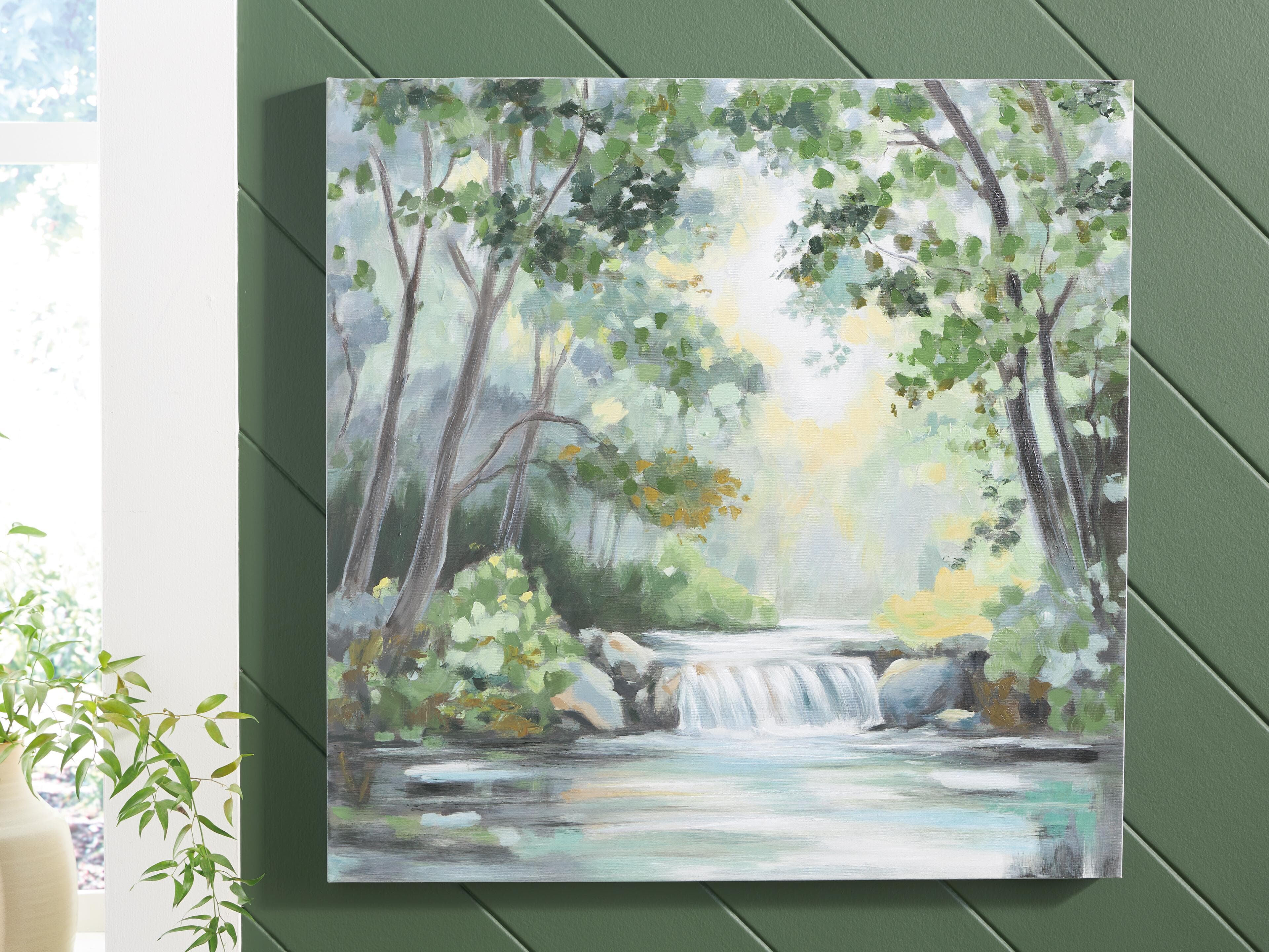 Evermaddick Wall Art — Yellow, Black/Gray, Blue, Brown/Beige & Green — view 2