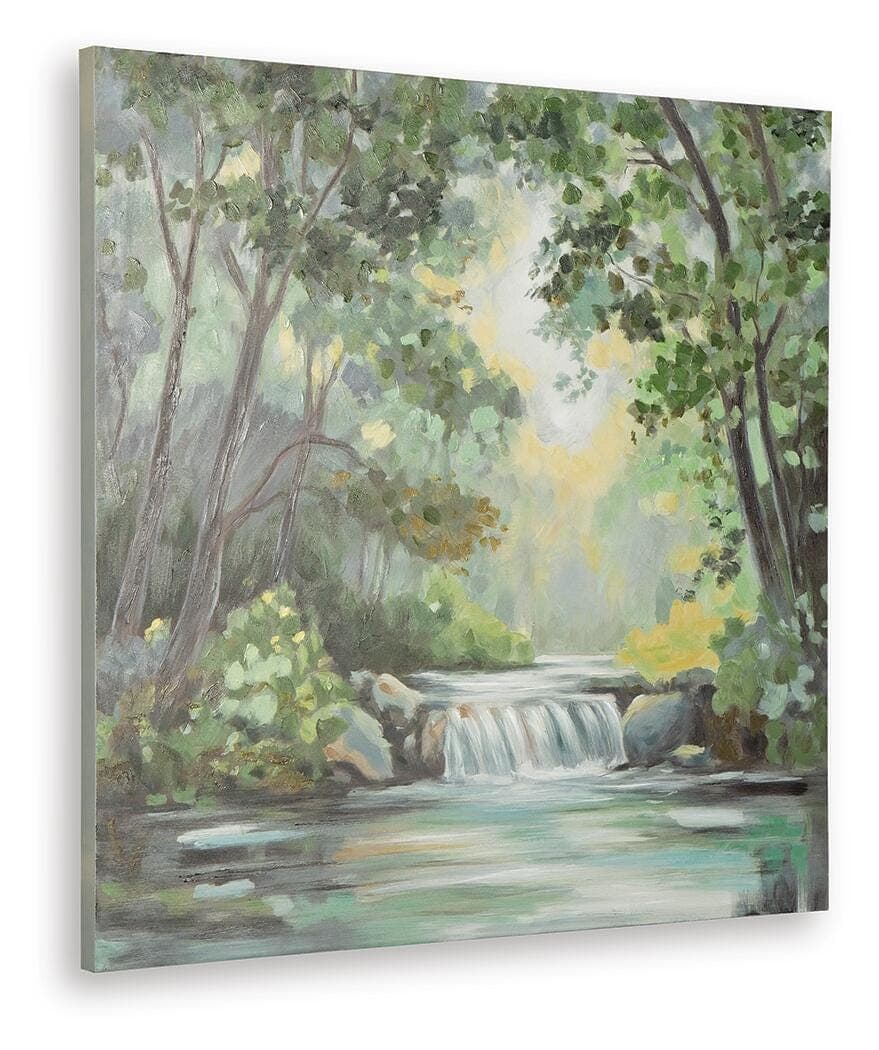 Evermaddick Wall Art — Yellow, Black/Gray, Blue, Brown/Beige & Green — view 3