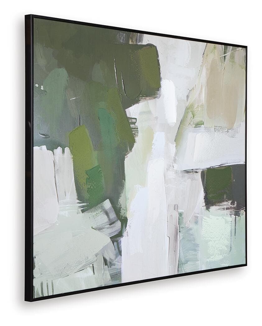 Vinick Wall Art — White, Black/Gray & Green — view 3