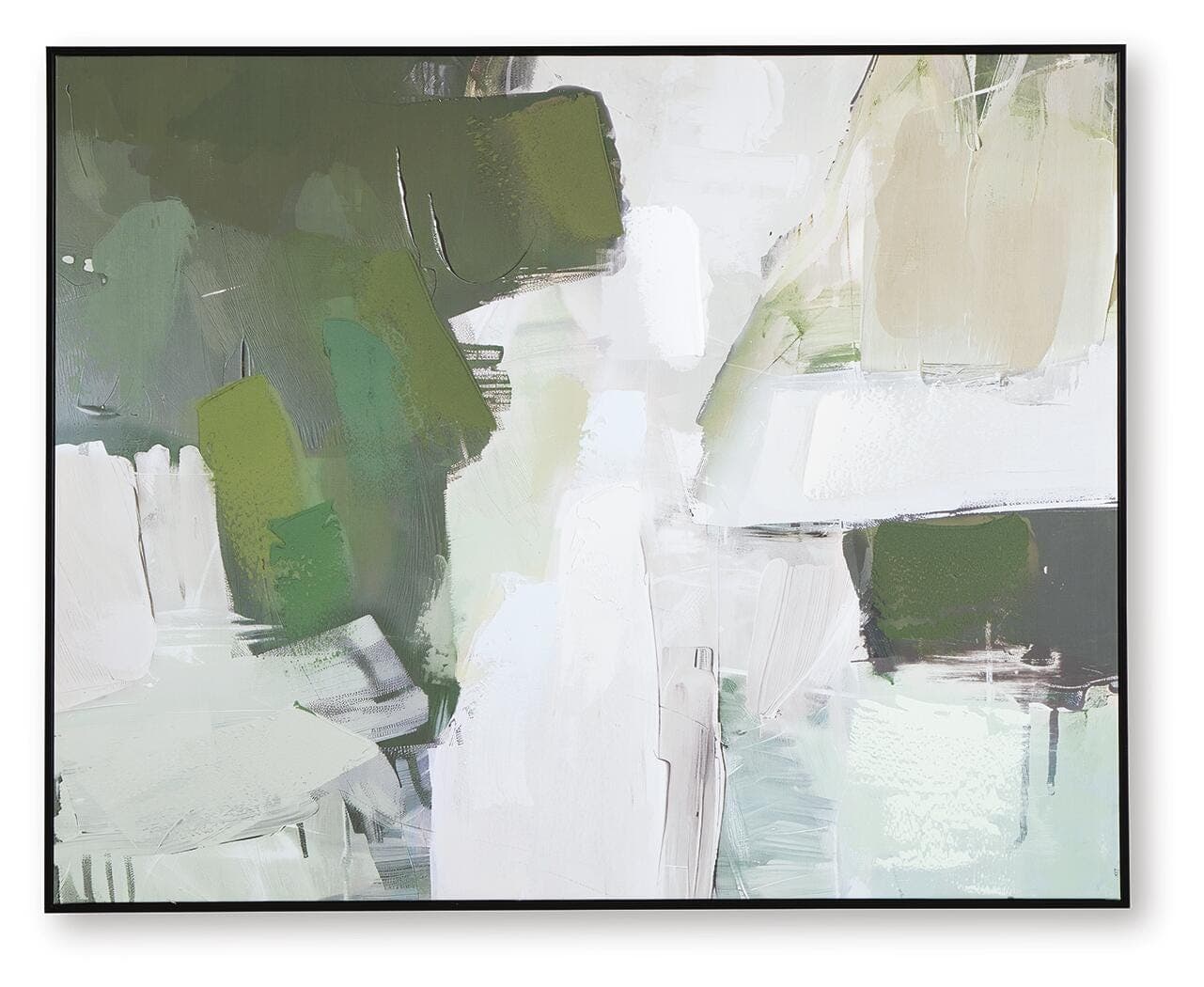 Vinick Wall Art — White, Black/Gray & Green — view 4