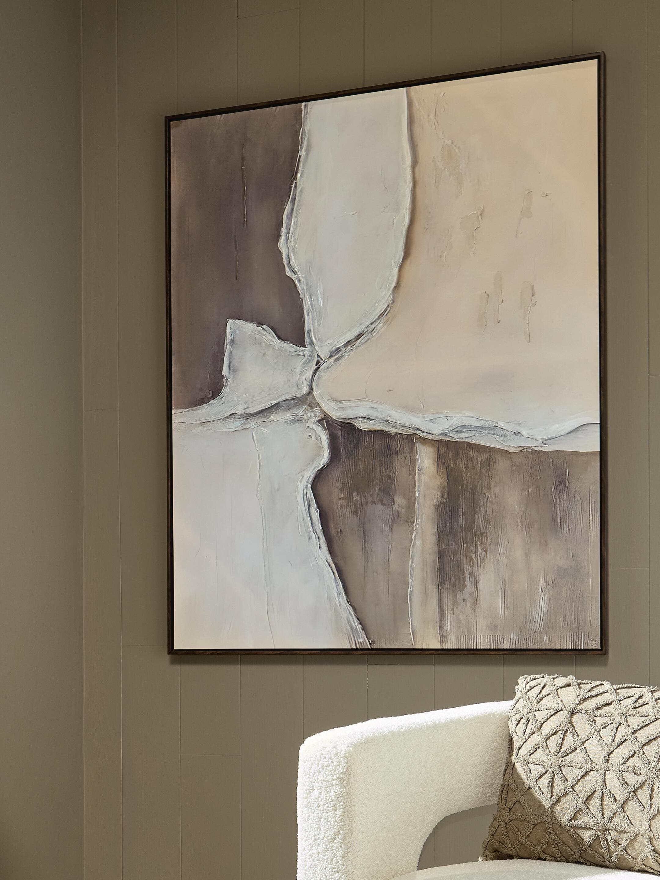Junward Wall Art — Brown/Tan/White — view 2
