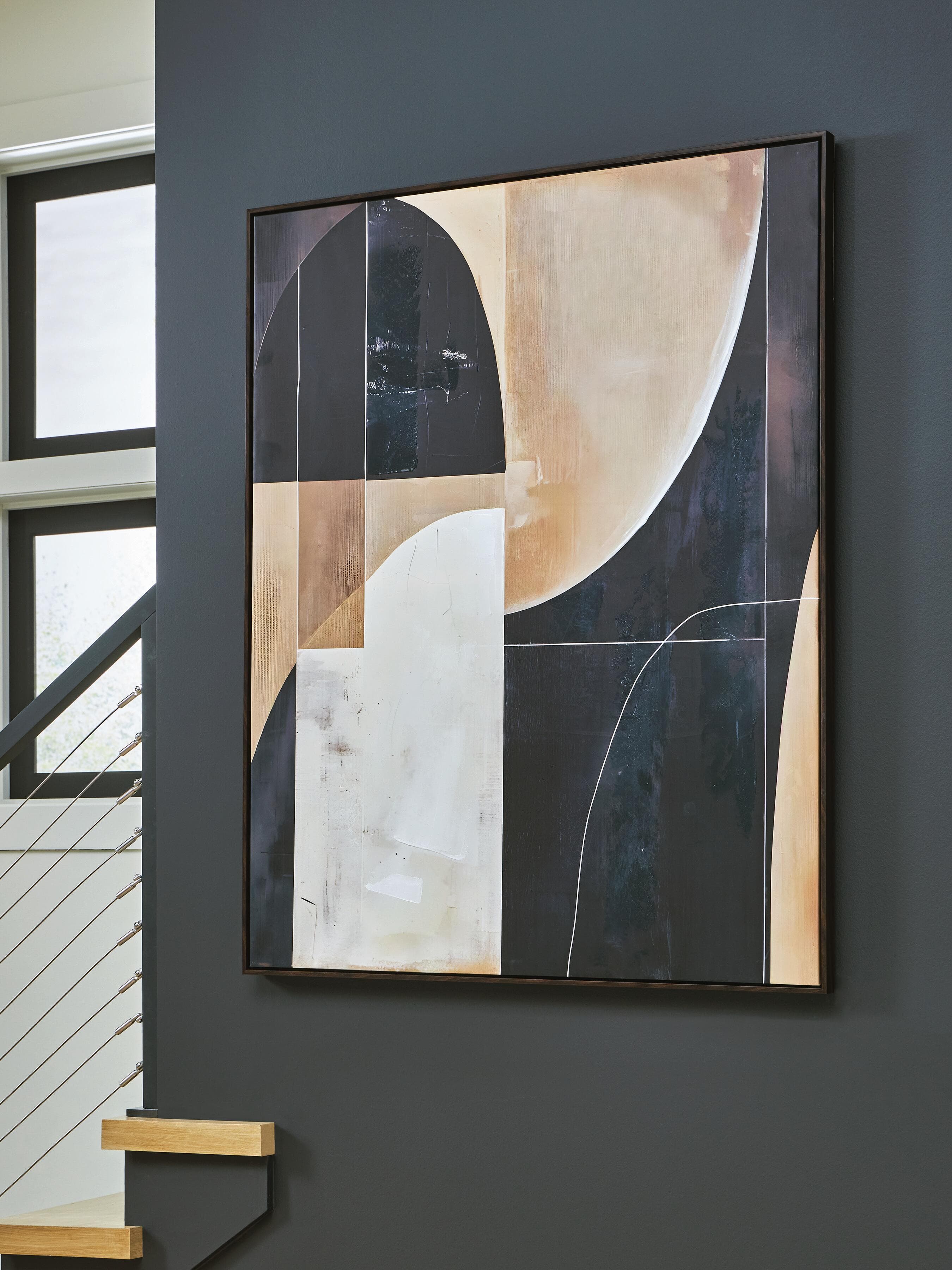 Ewanford Wall Art — Black/Brown/Tan — view 2