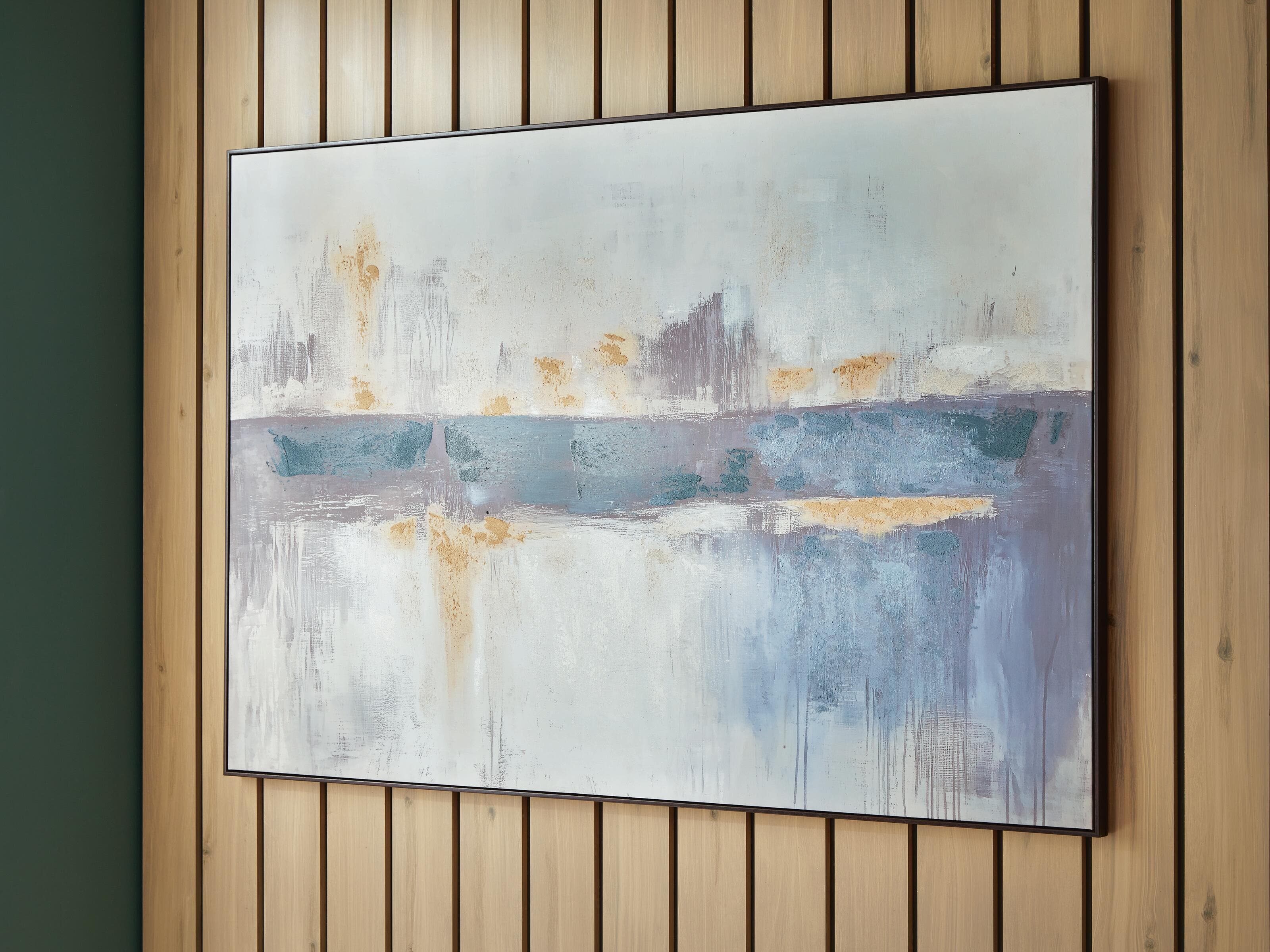 Gatesford Wall Art — Blue/White/Tan — view 2