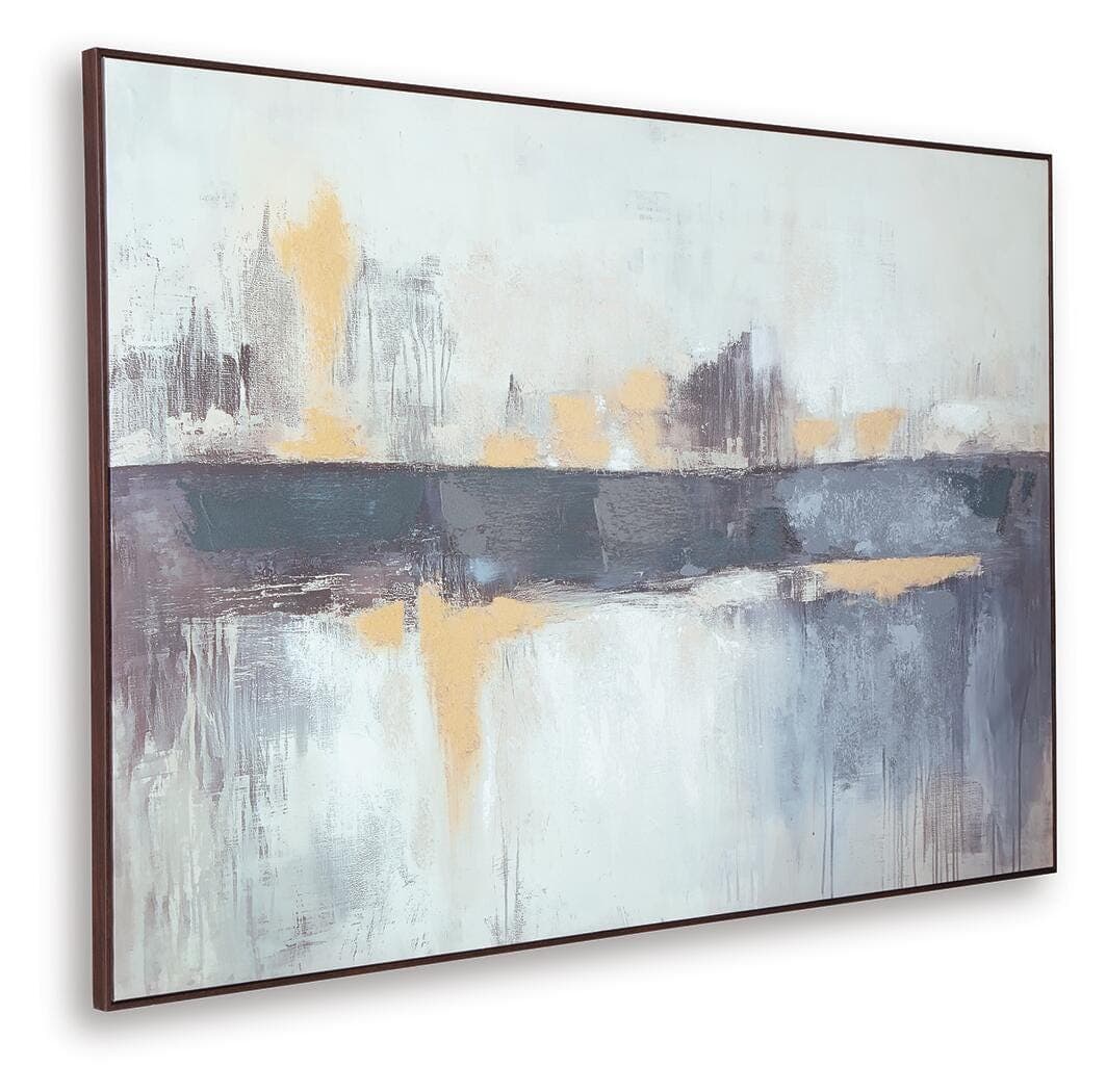 Gatesford Wall Art — Blue/White/Tan — view 3