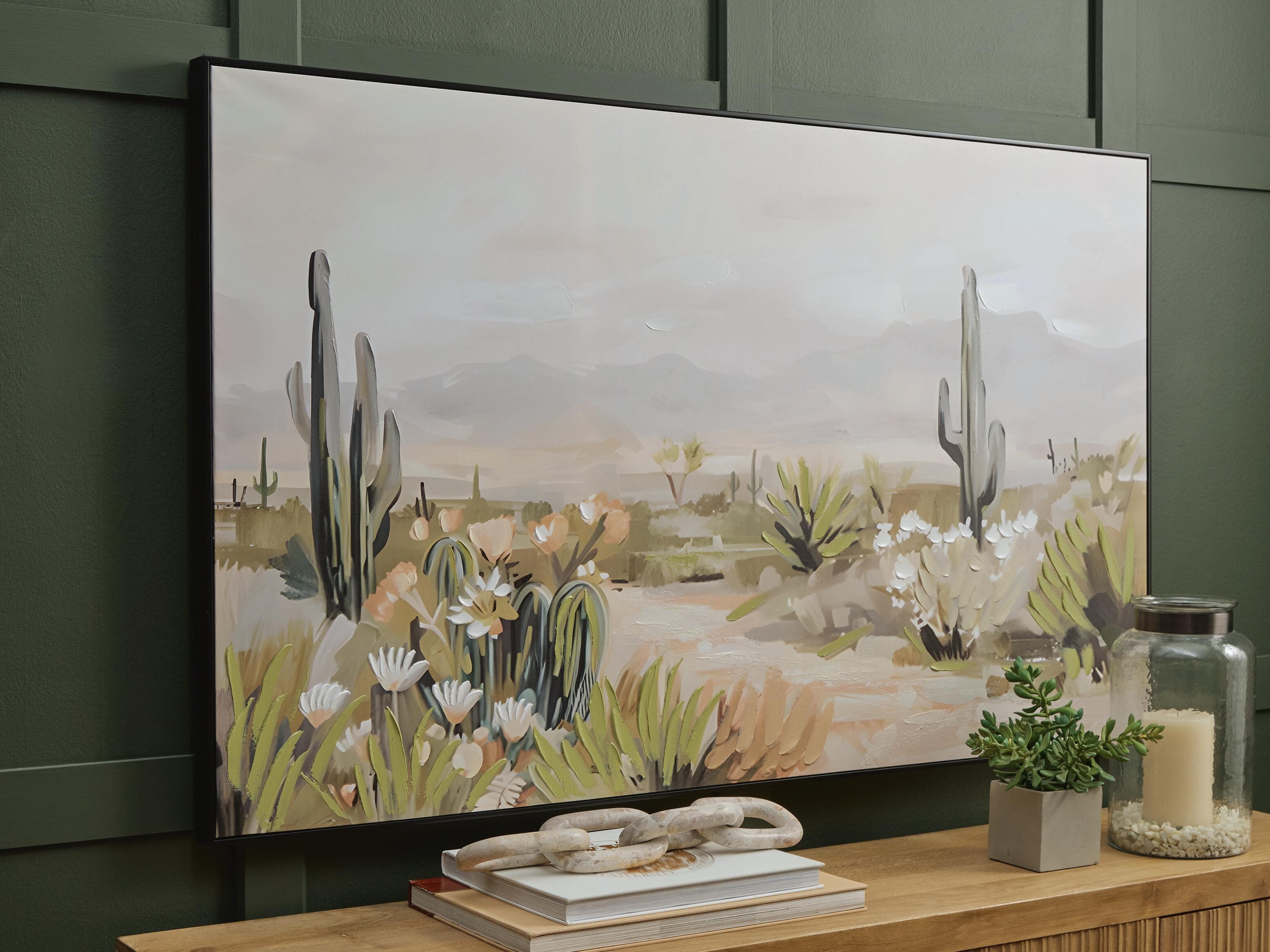 Sidworth Wall Art — Green/Beige/Gray — view 2