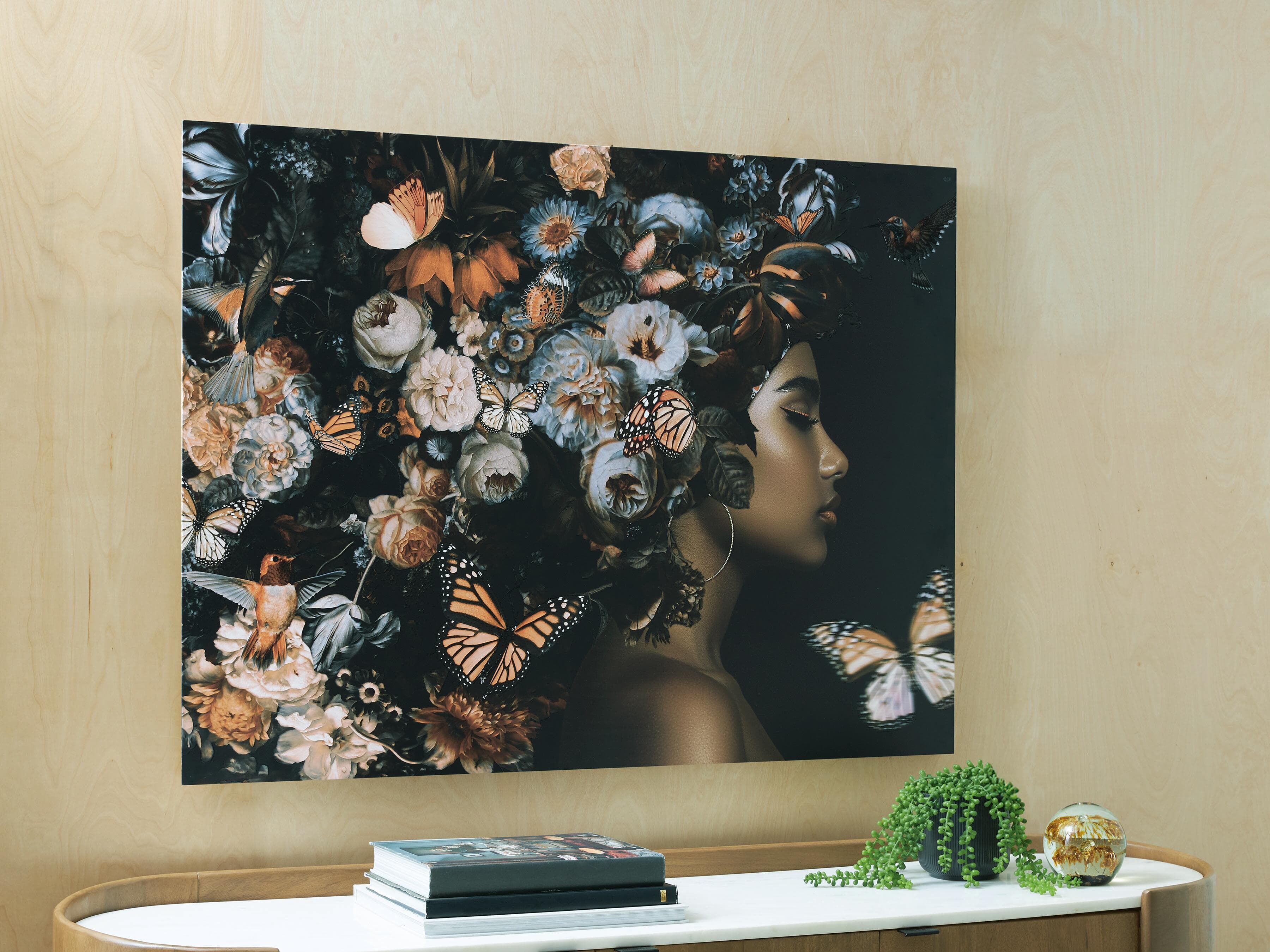 Valfer Wall Art — Orange/Black/White — view 2