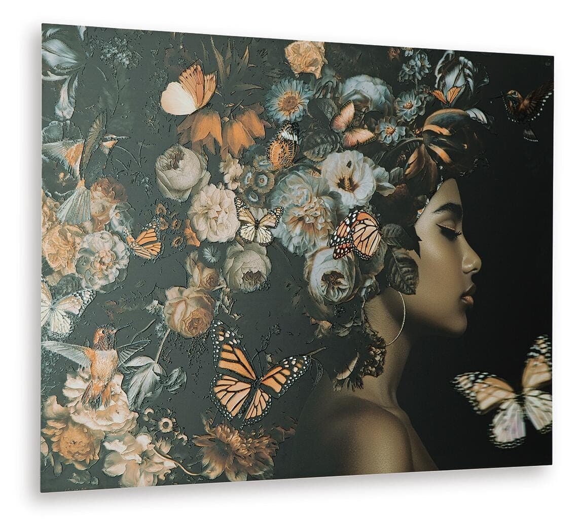 Valfer Wall Art — Orange/Black/White — view 3