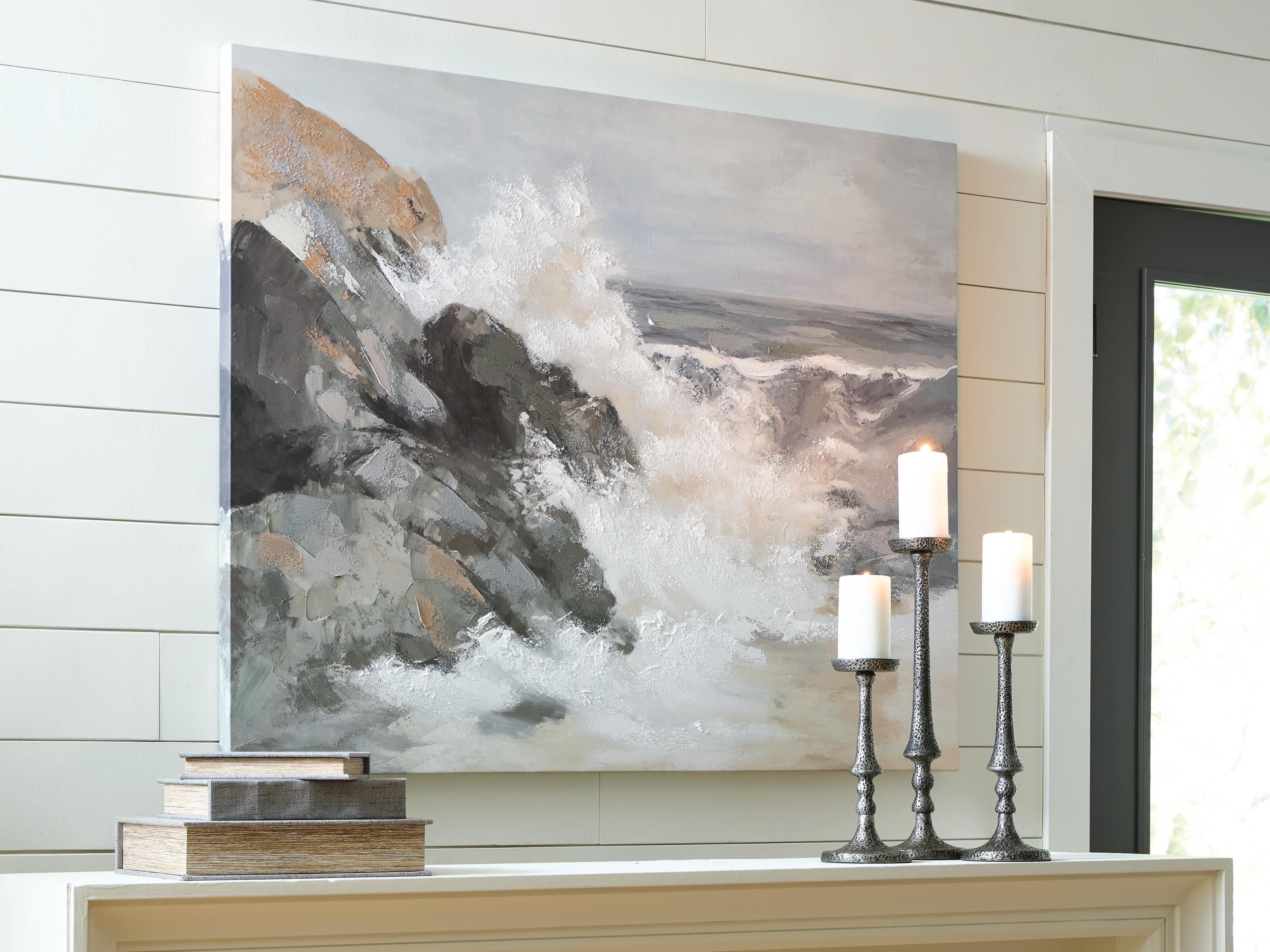 Worthner Wall Art — Tan/Gray/White — view 2