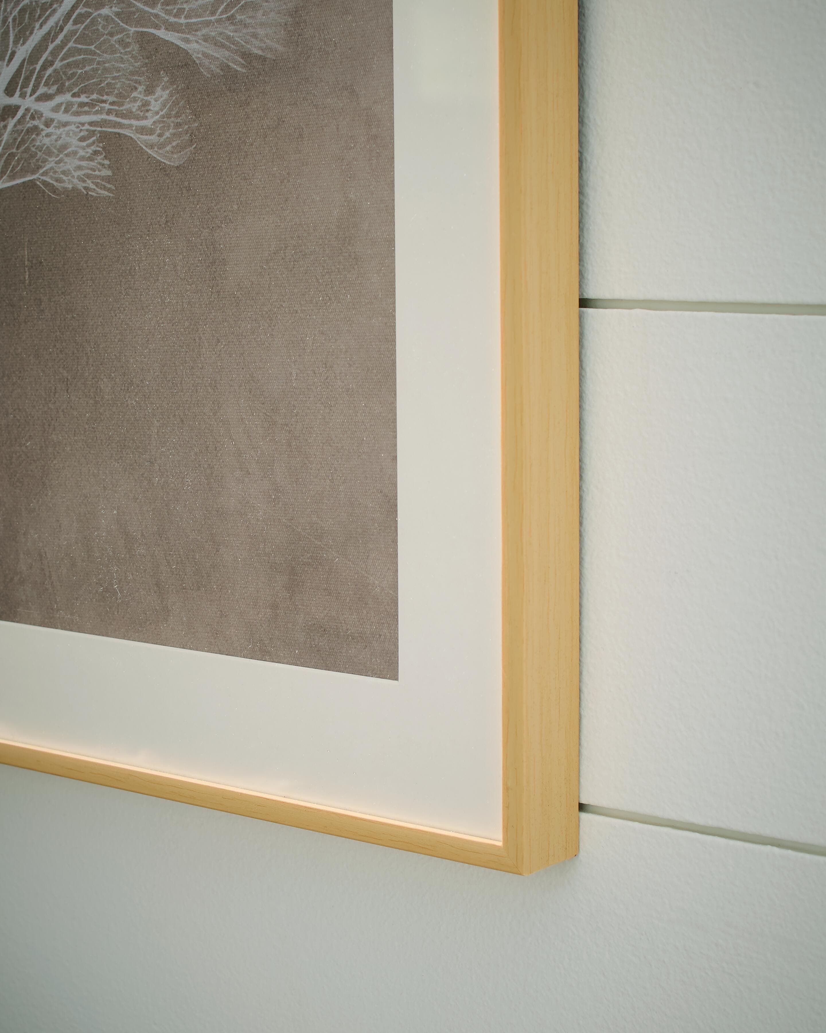 Hendridge Wall Art (Set of 3) — Taupe/White — view 5