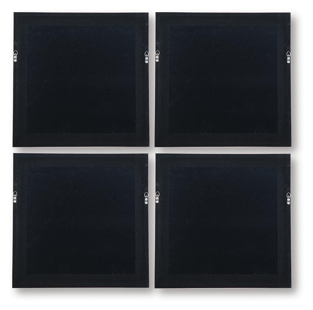 Dallbourne Wall Art (Set of 4) — White/Gold Finish — view 4