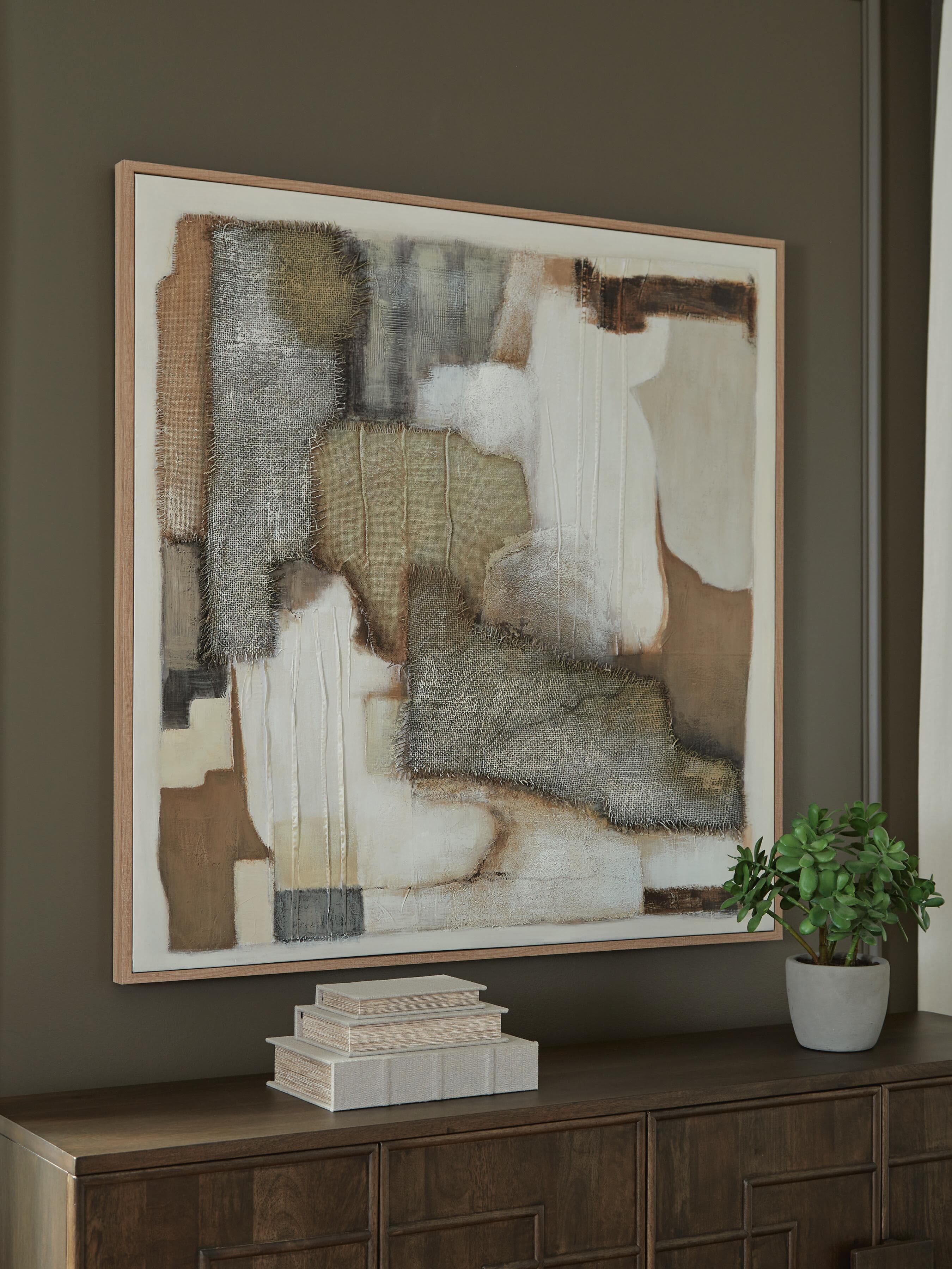 Wylander Wall Art — Tan/Brown/Gray — view 2