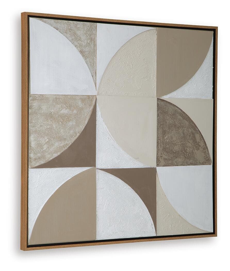 Harelman Wall Art — Tan/Taupe/White — view 3