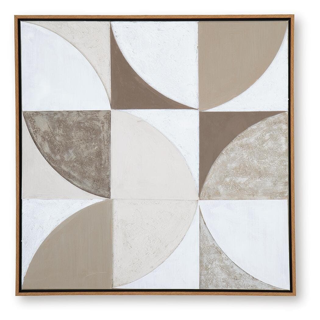 Harelman Wall Art — Tan/Taupe/White — view 5