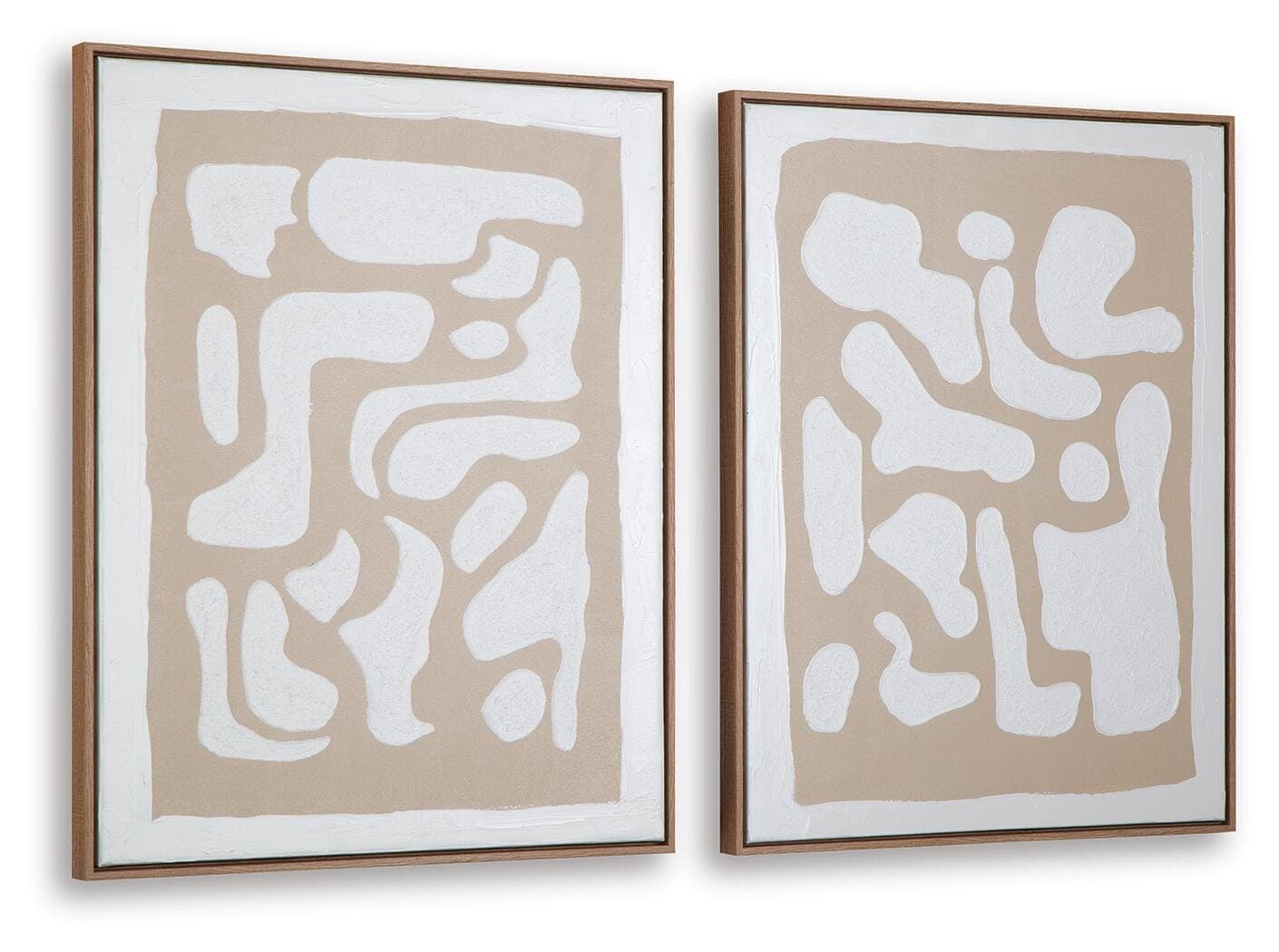 Waldett Wall Art (Set of 2) — Beige/White — view 3