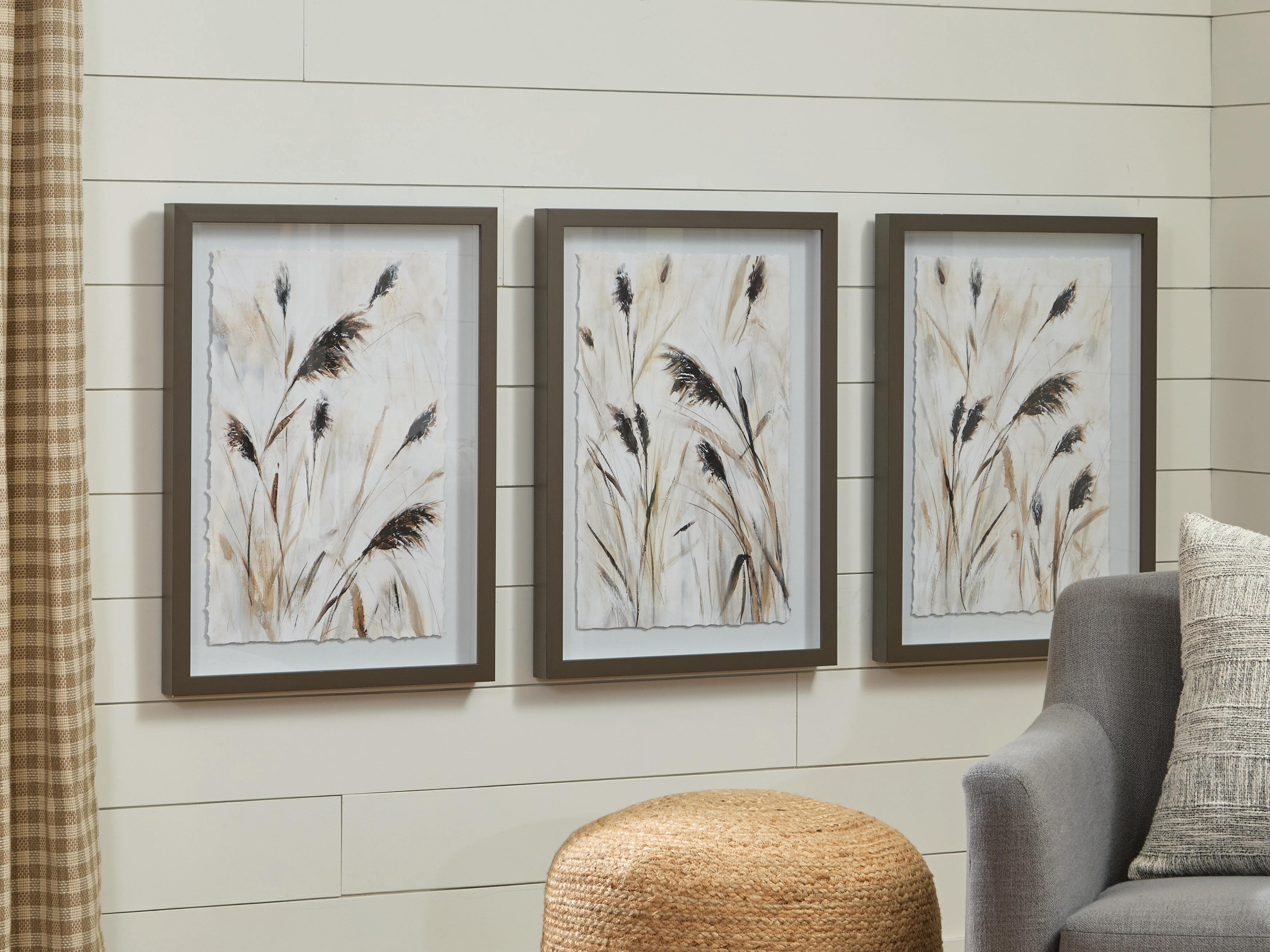 Honslow Wall Art (Set of 3) — Brown/Black/White — view 2