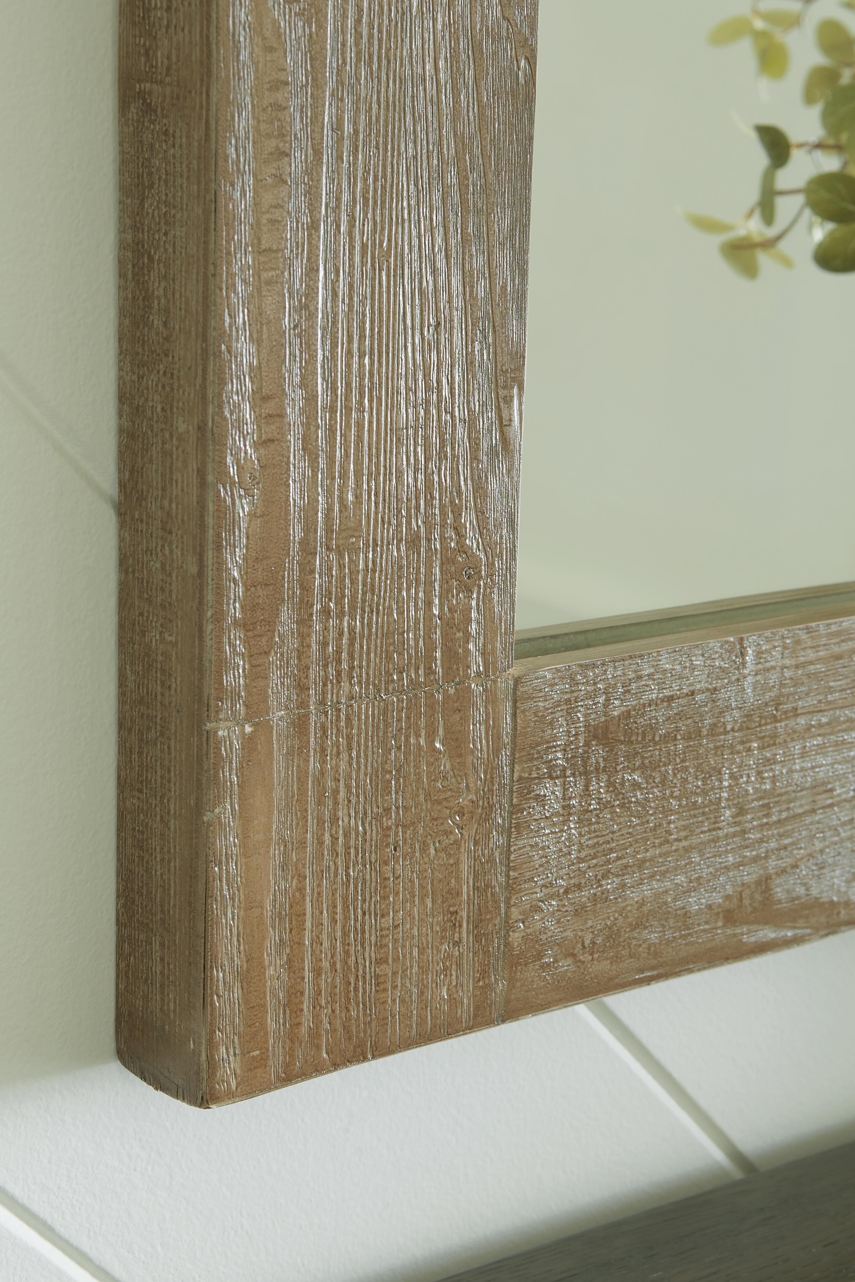 Waltleigh Accent Mirror — Transparent & Brown/Beige — view 5