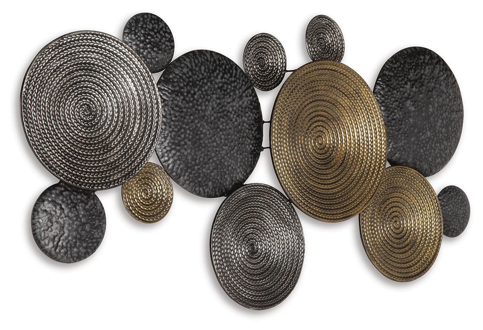 Emsley Wall Decor — Metallic, Black/Gray & Brown/Beige — view 3