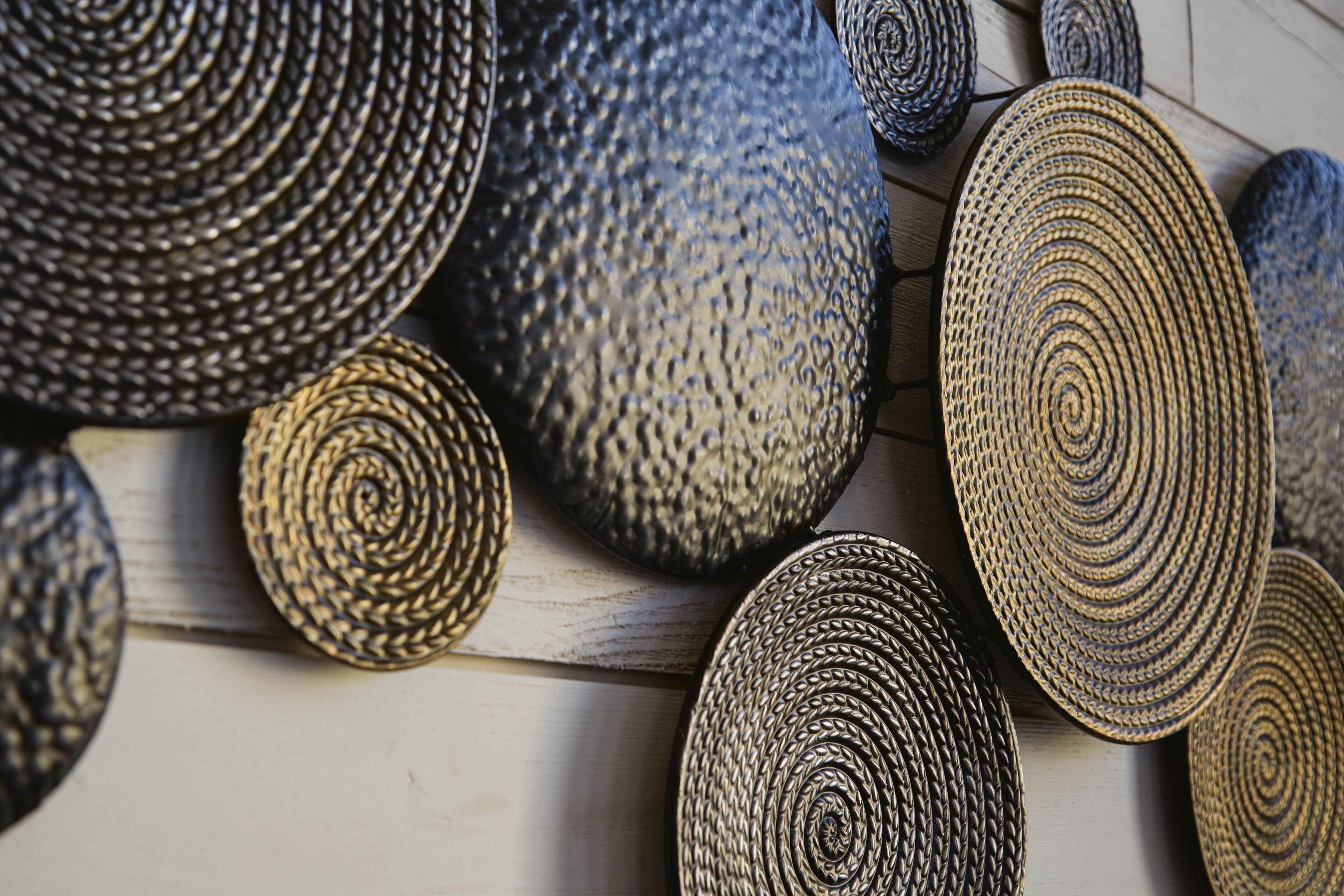 Emsley Wall Decor — Metallic, Black/Gray & Brown/Beige — view 4
