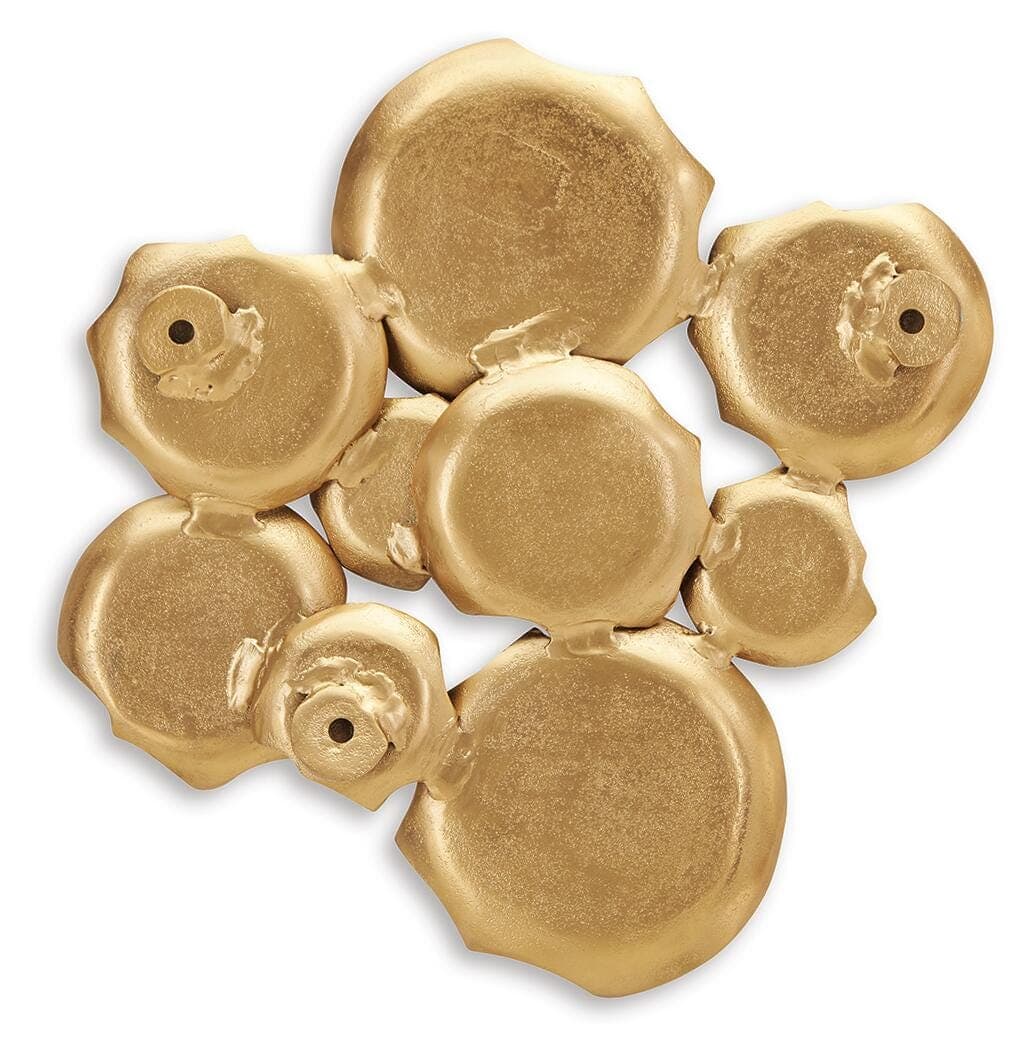 Gageton Wall Decor — Metallic & Yellow — view 4