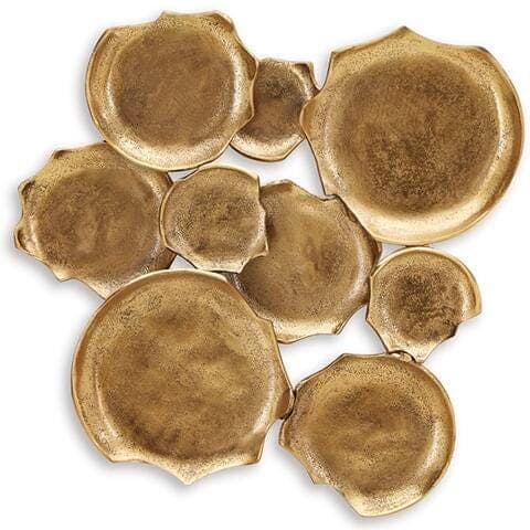 Gageton Wall Decor — Metallic & Yellow — view 6