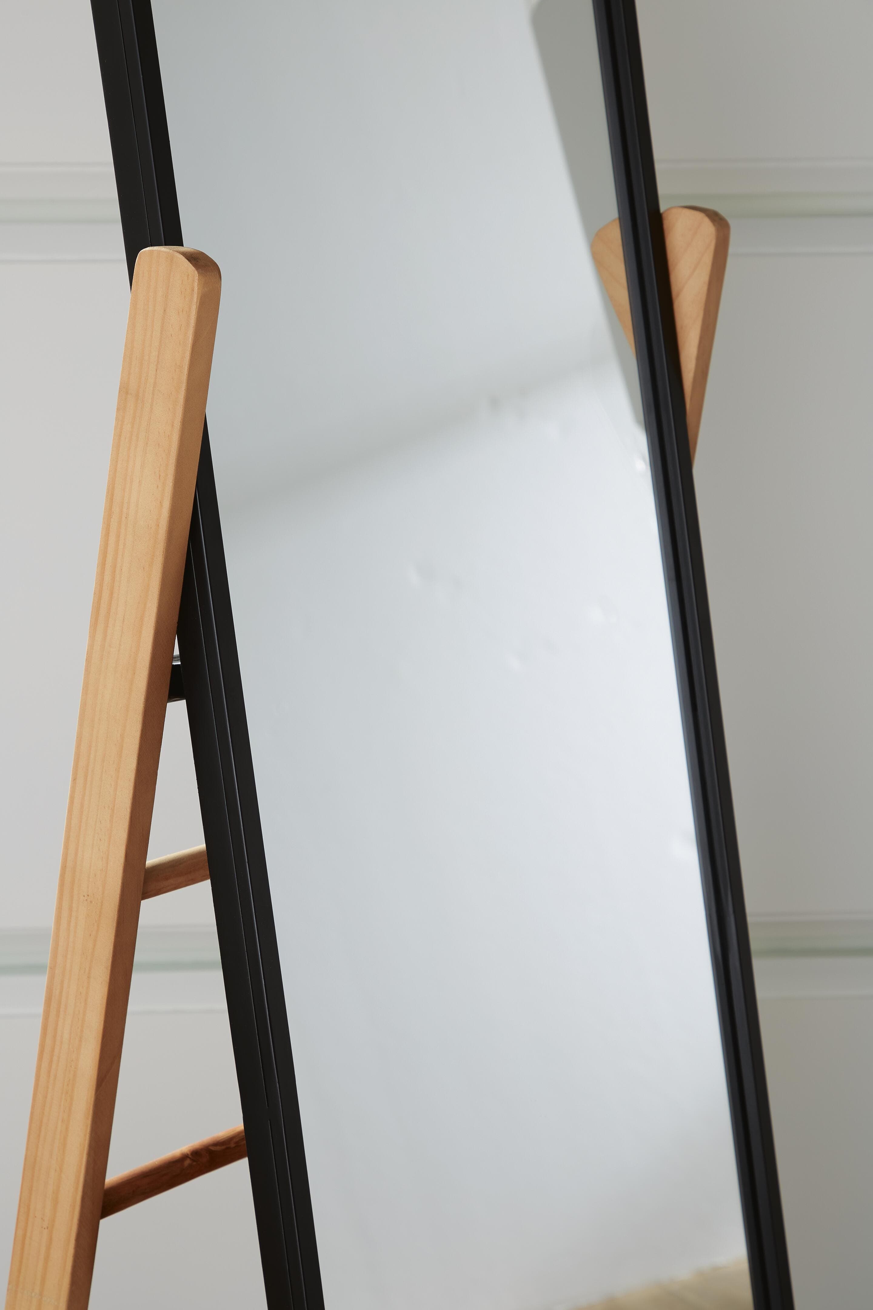 Bronick Floor Mirror — Black/Gray & Brown/Beige — view 5