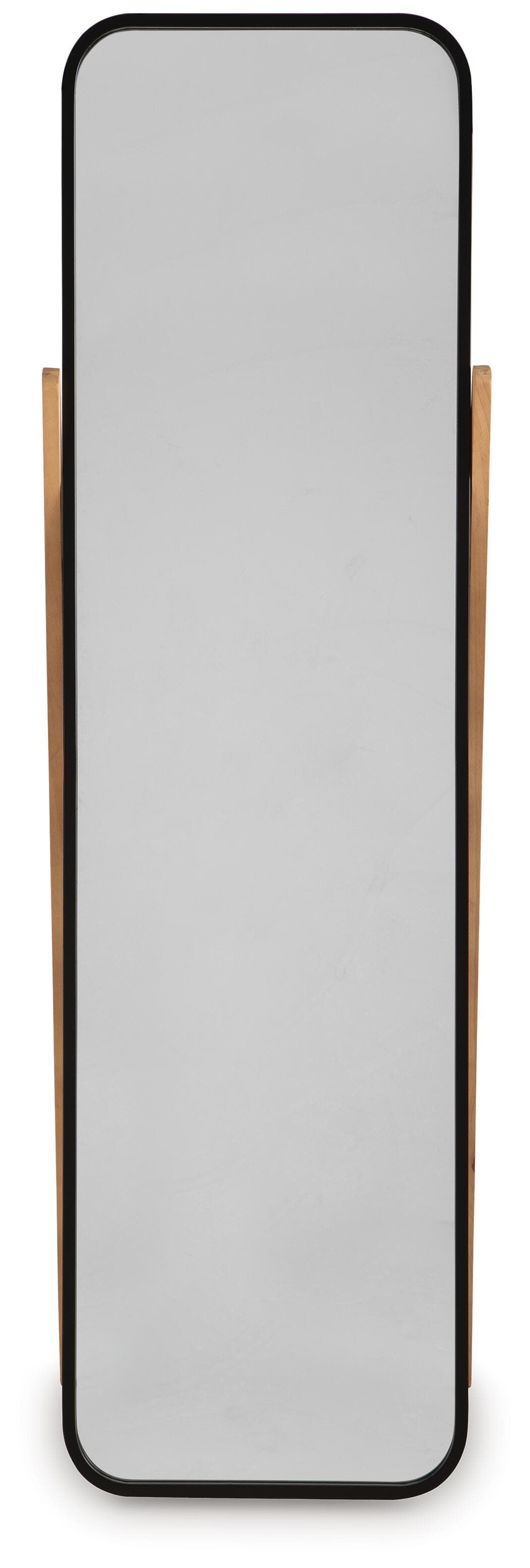 Bronick Floor Mirror — Black/Gray & Brown/Beige — view 3