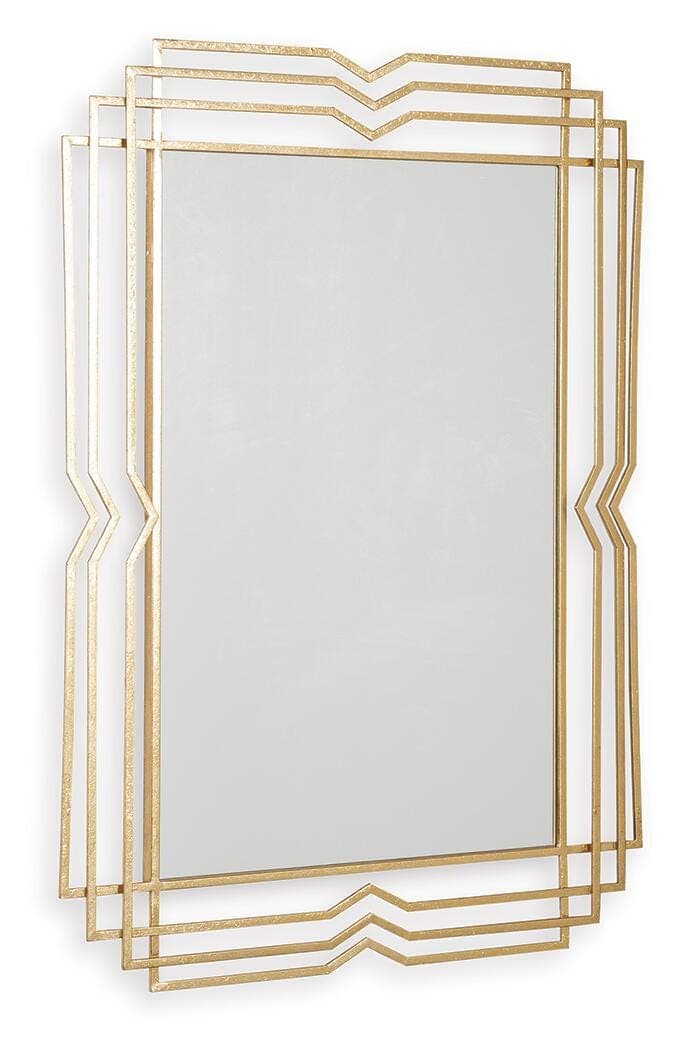 Claybrook Accent Mirror — Metallic & Yellow — view 3
