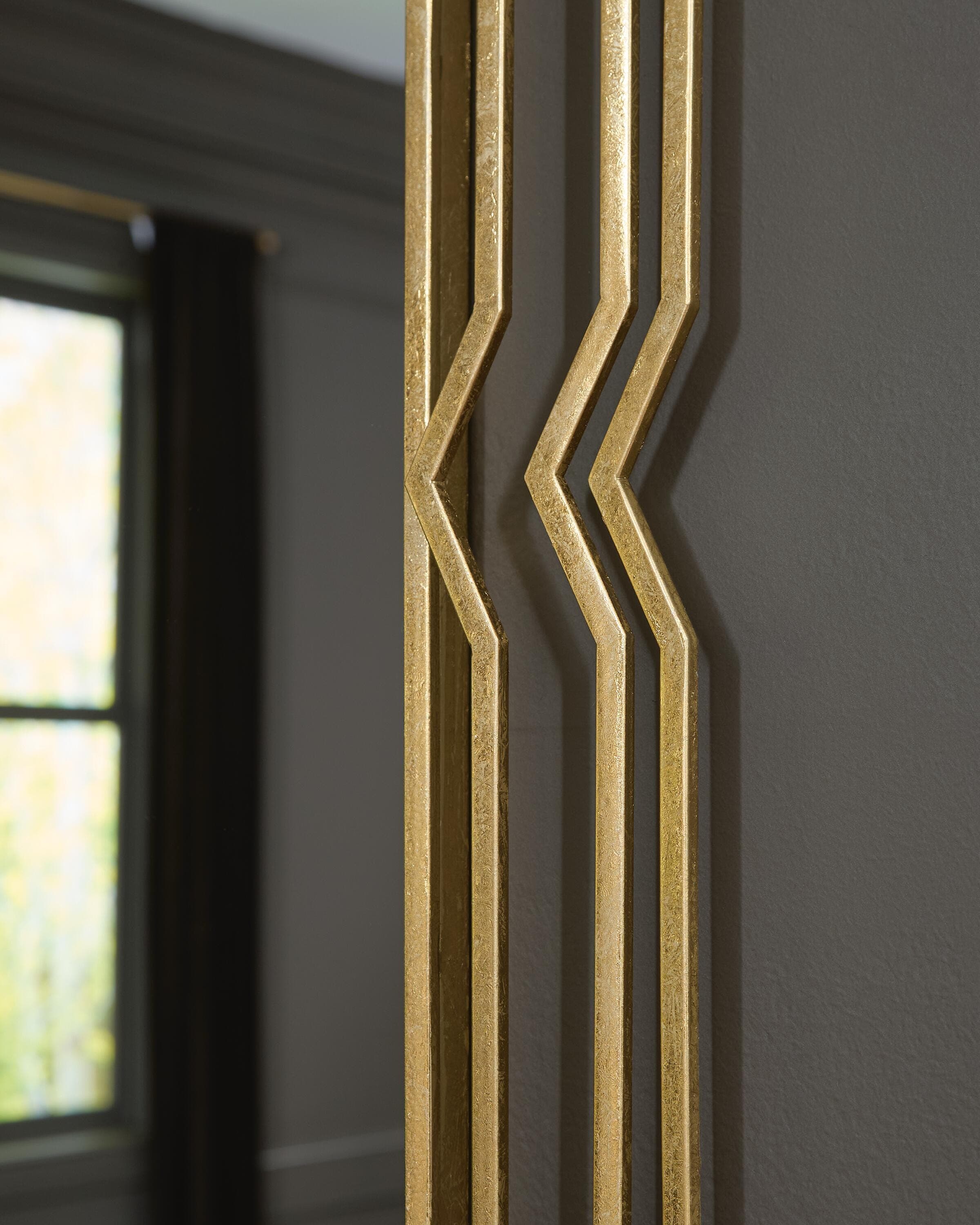 Claybrook Accent Mirror — Metallic & Yellow — view 6
