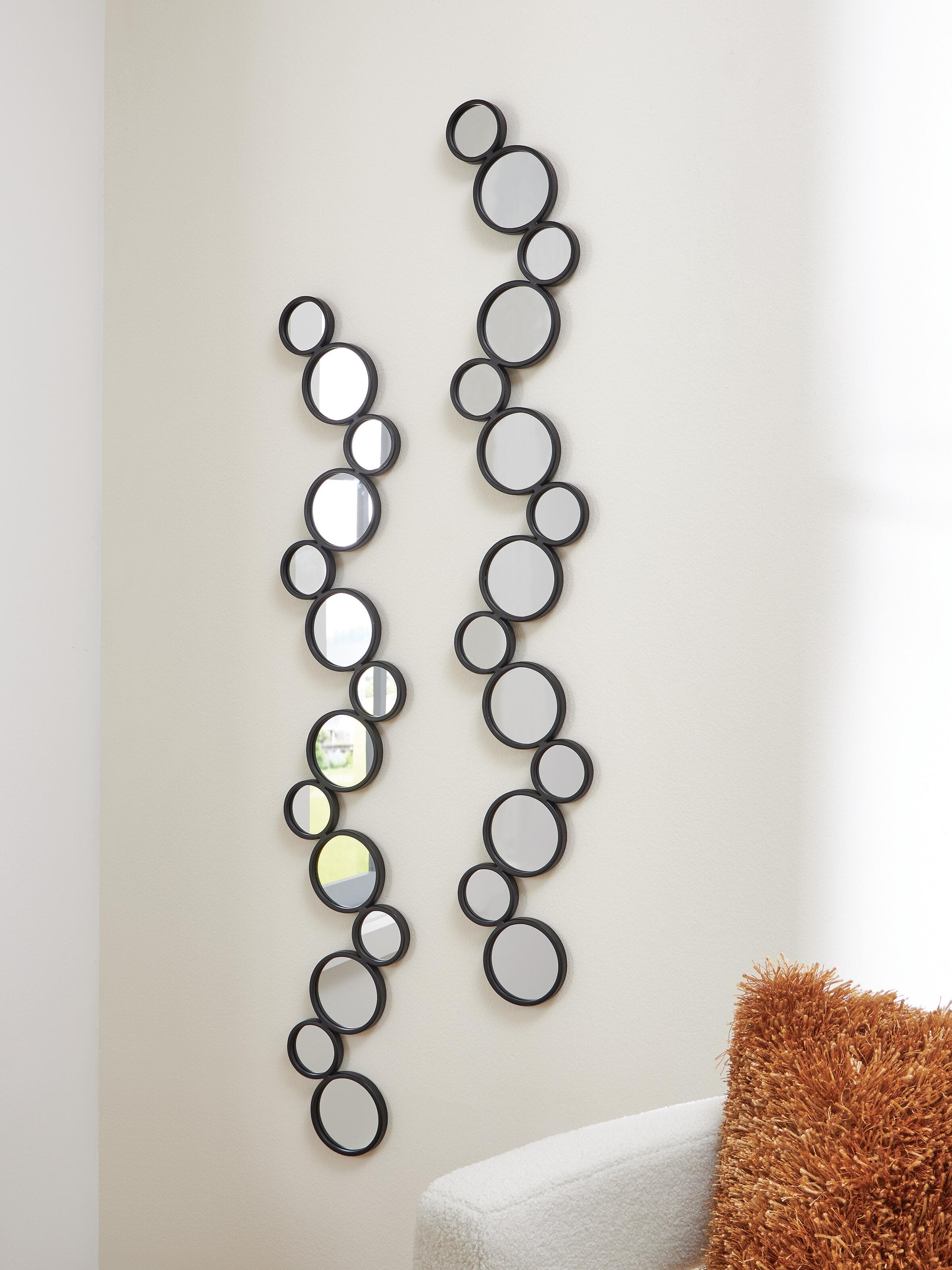 Vinler Accent Mirror Set (Set of 2) — Black/Gray — view 2
