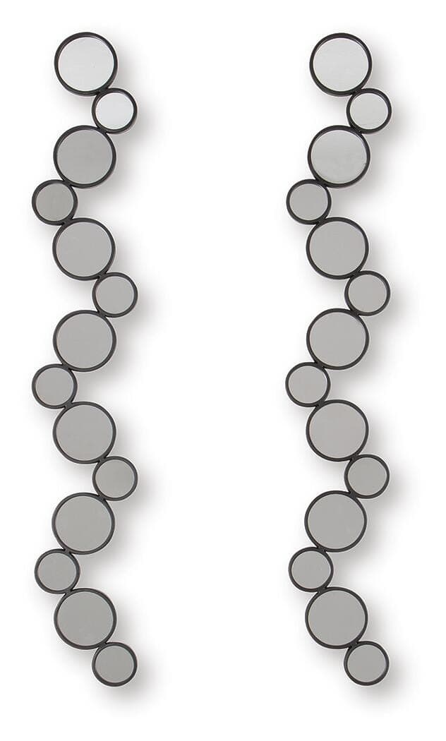 Vinler Accent Mirror Set (Set of 2) — Black/Gray — view 5
