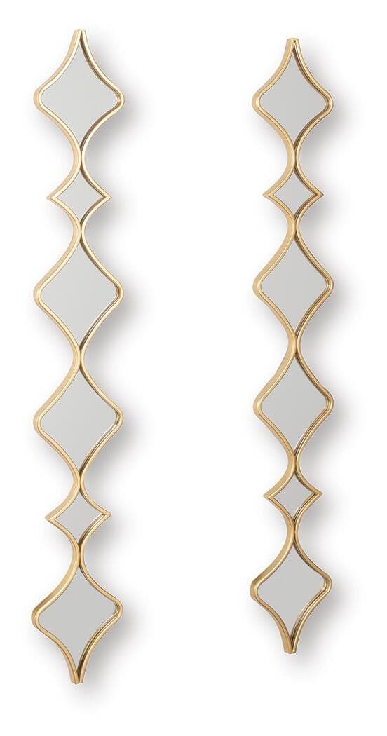 Harriswood Accent Mirror Set (Set of 2) — Metallic & Yellow — view 3