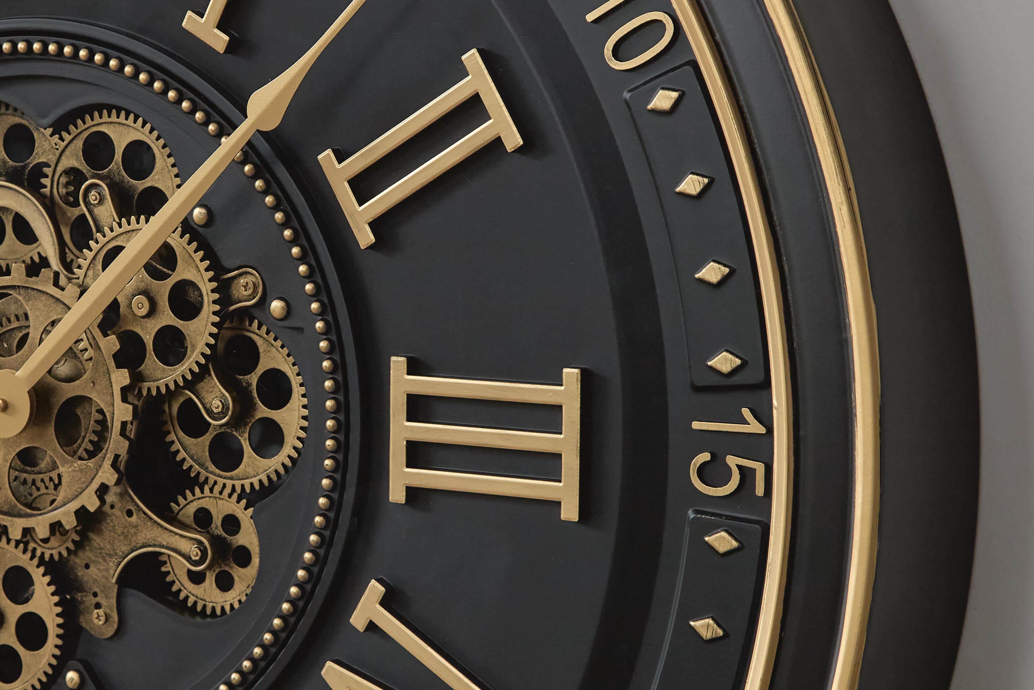 Dairton Wall Clock — Yellow & Black/Gray — view 5