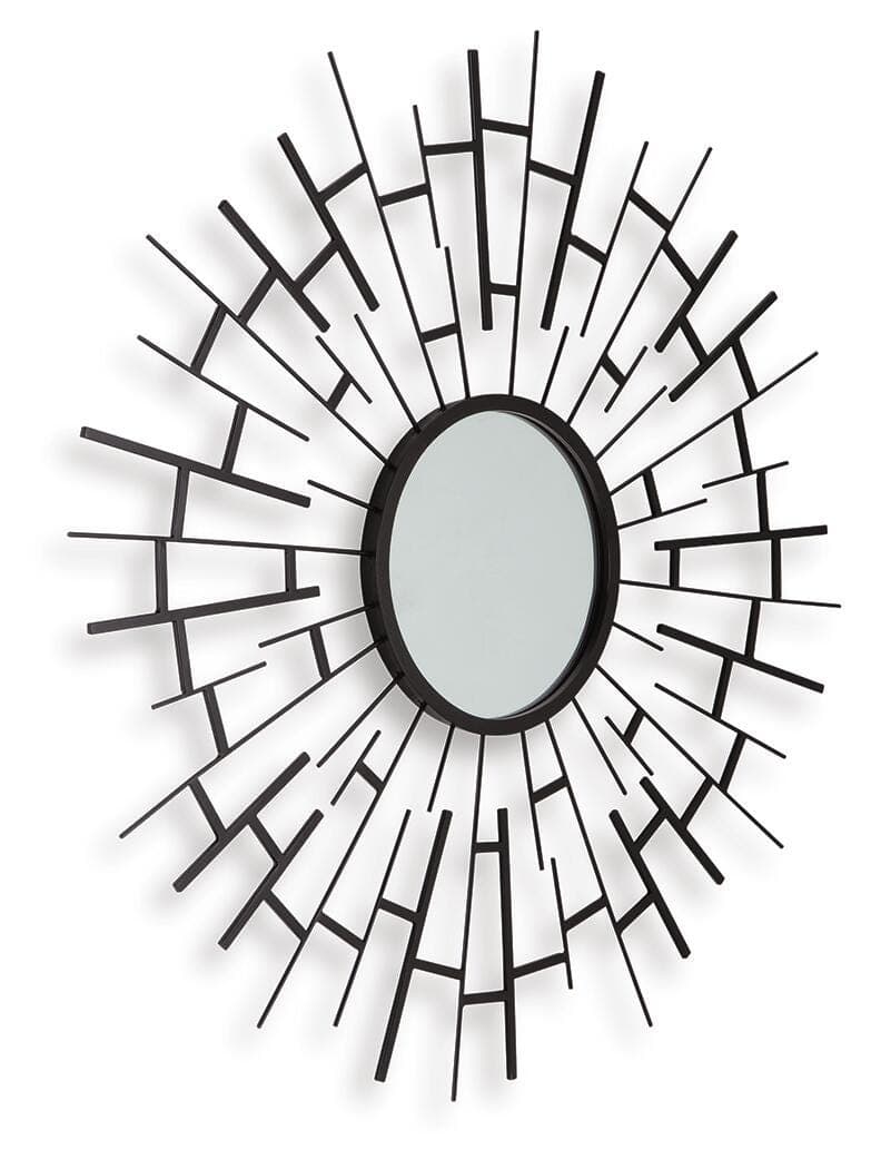 Garrenworth Accent Mirror — Black — view 3