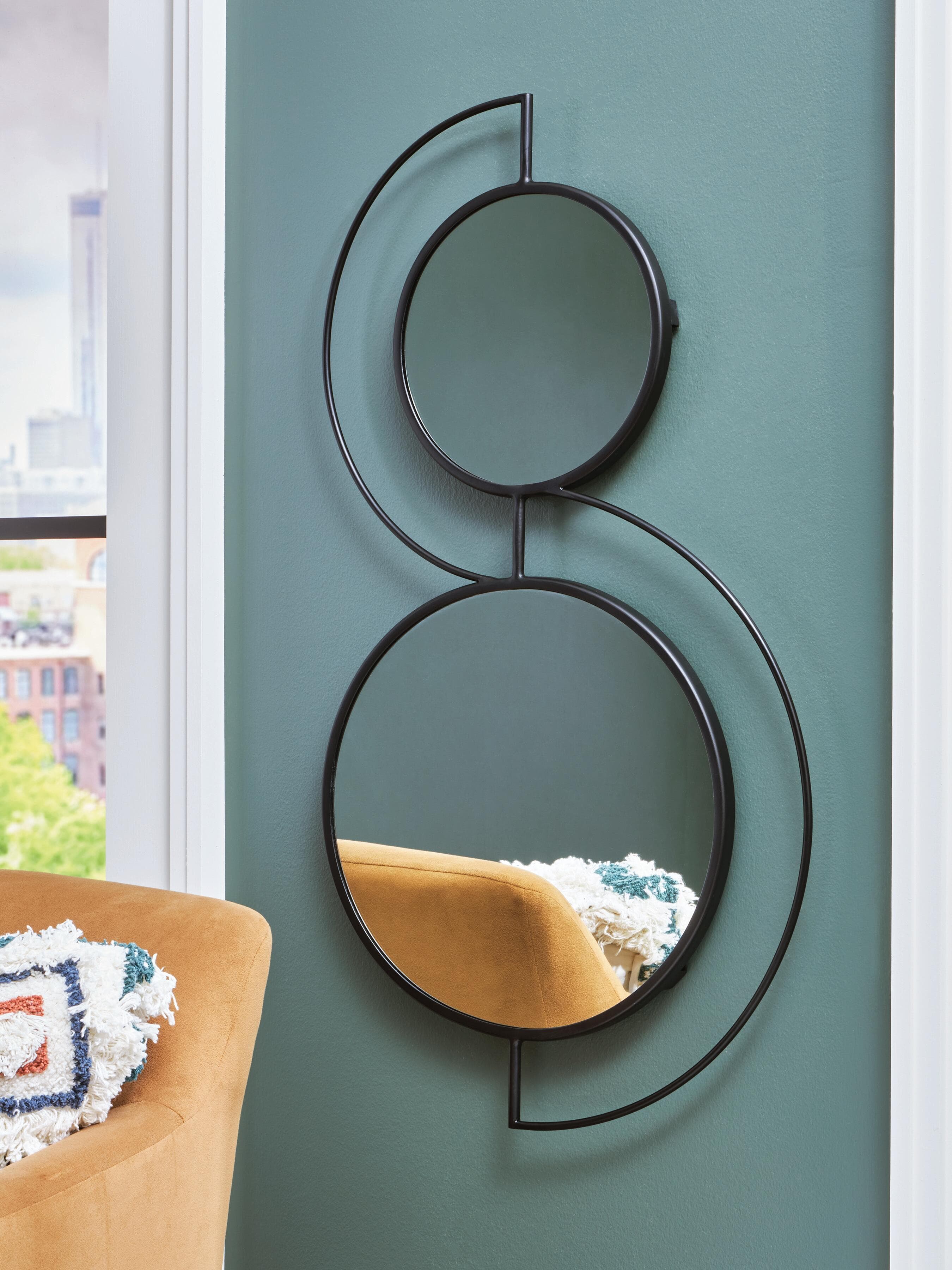 Shayham Accent Mirror — Black — view 2