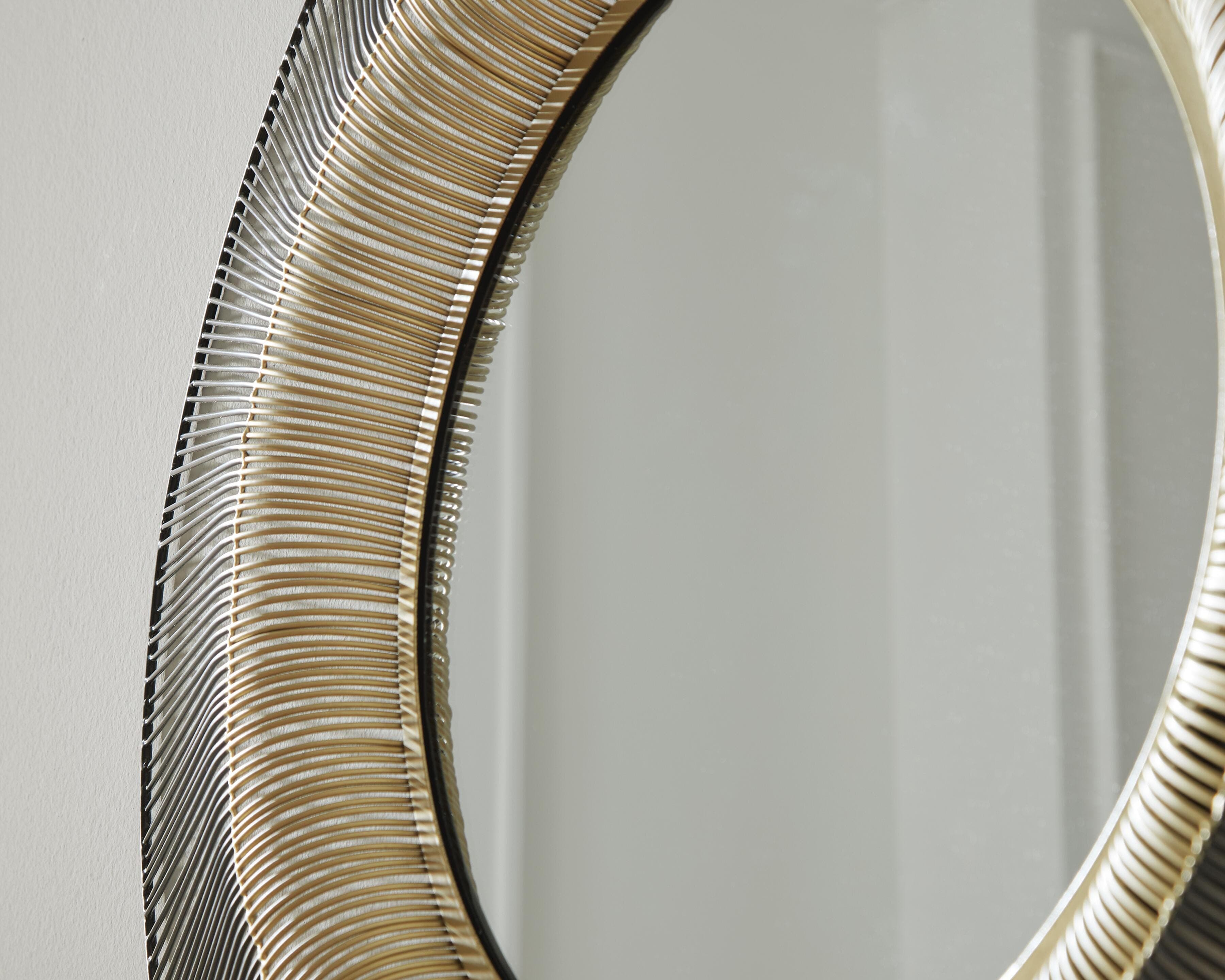 Dallmen Accent Mirror — Black/Gold Finish — view 5
