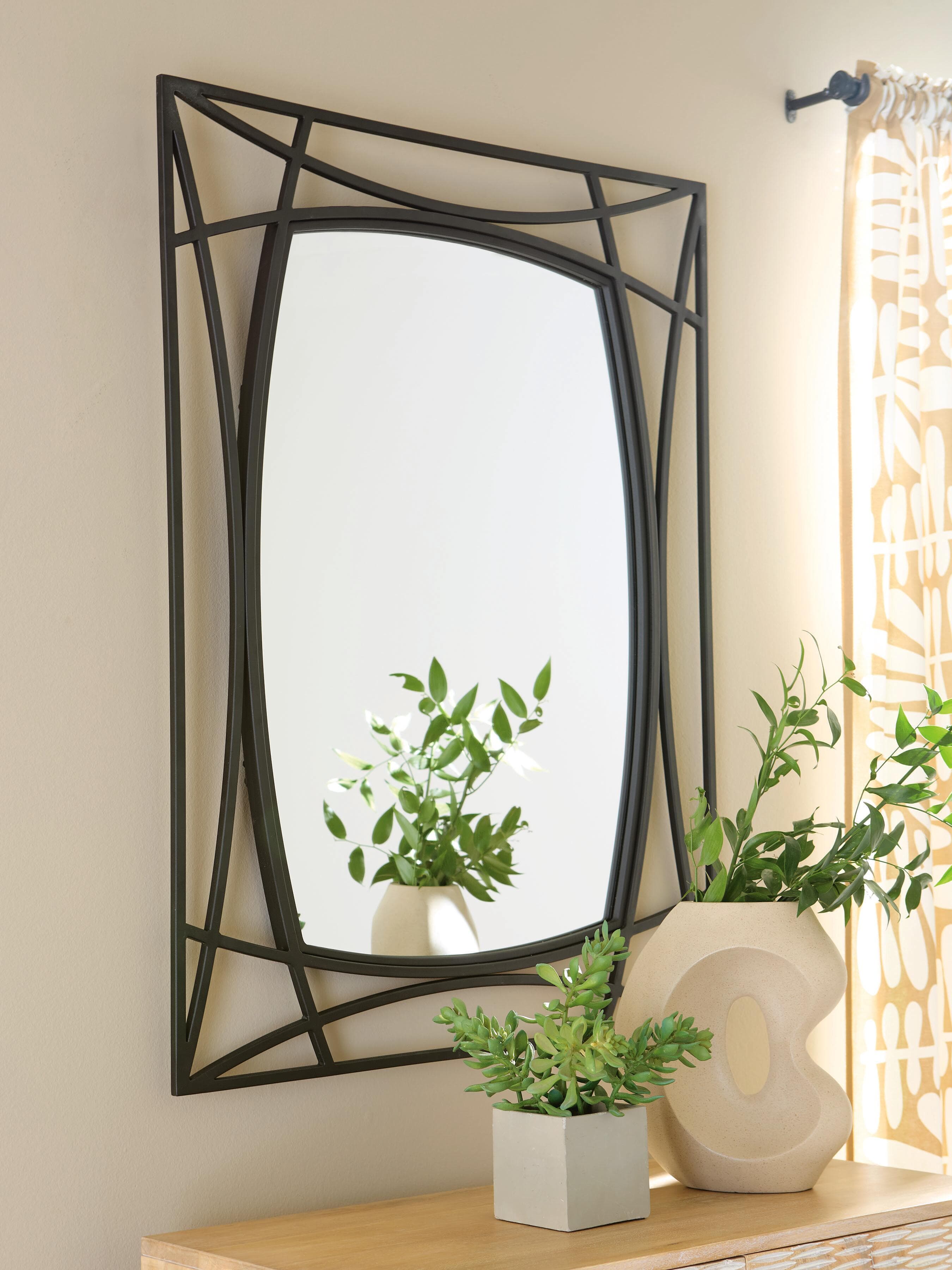 Freenville Accent Mirror — Black — view 2