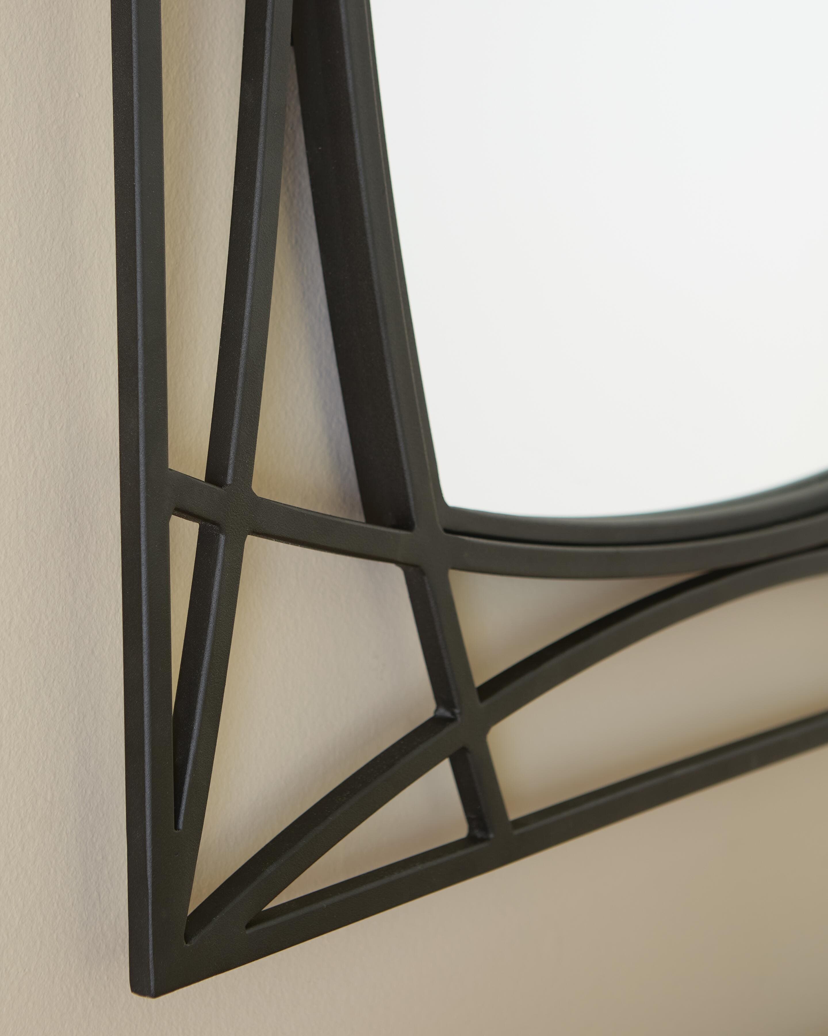 Freenville Accent Mirror — Black — view 6