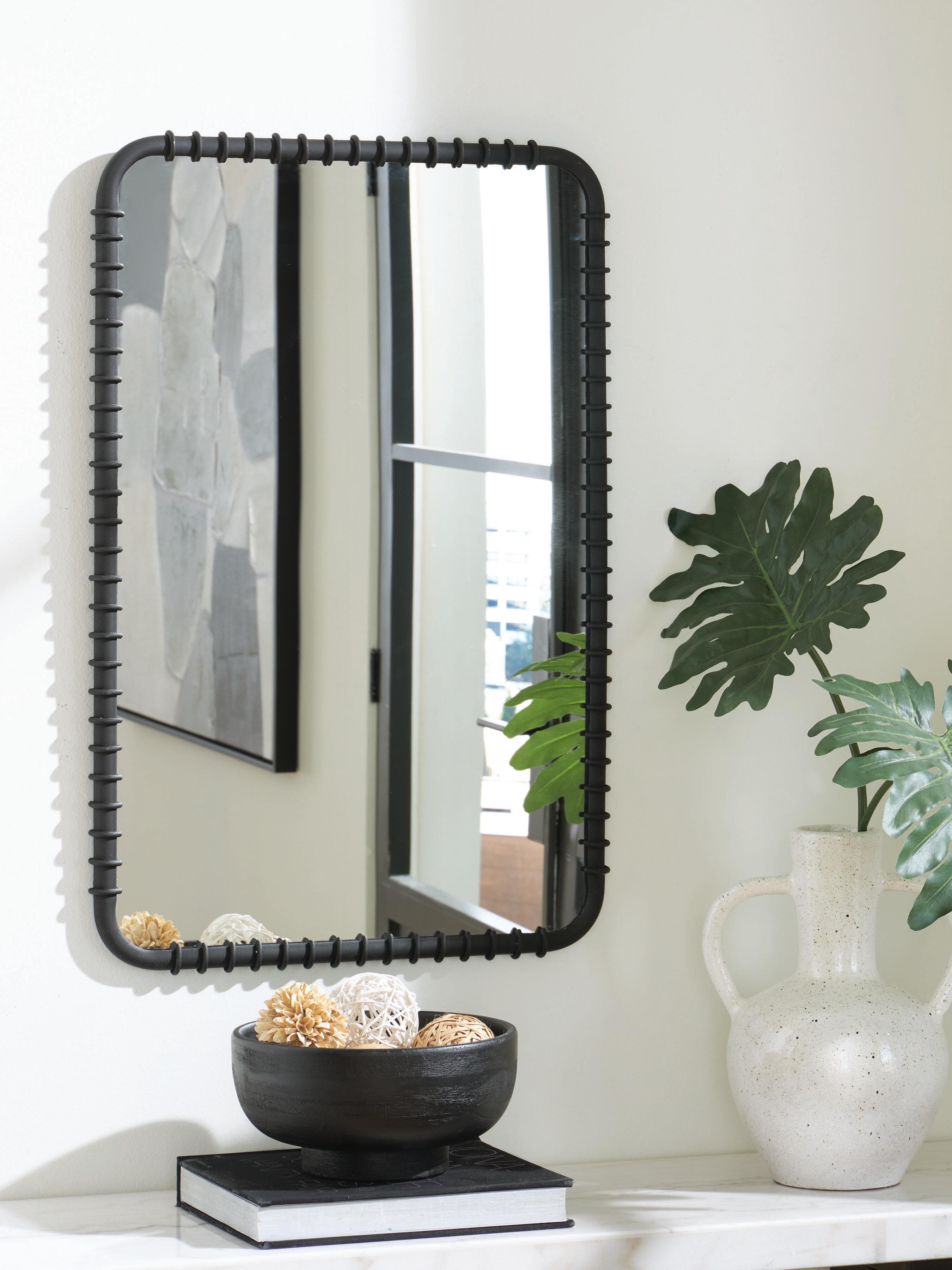 Judlow Accent Mirror — Black — view 2