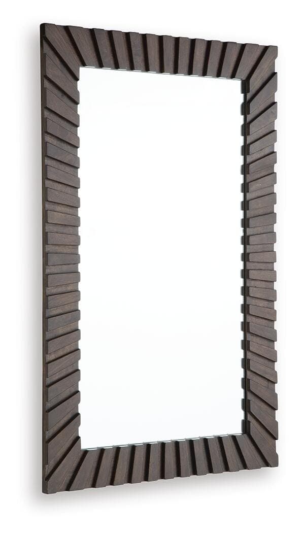 Advin Accent Mirror — Dark Brown — view 3