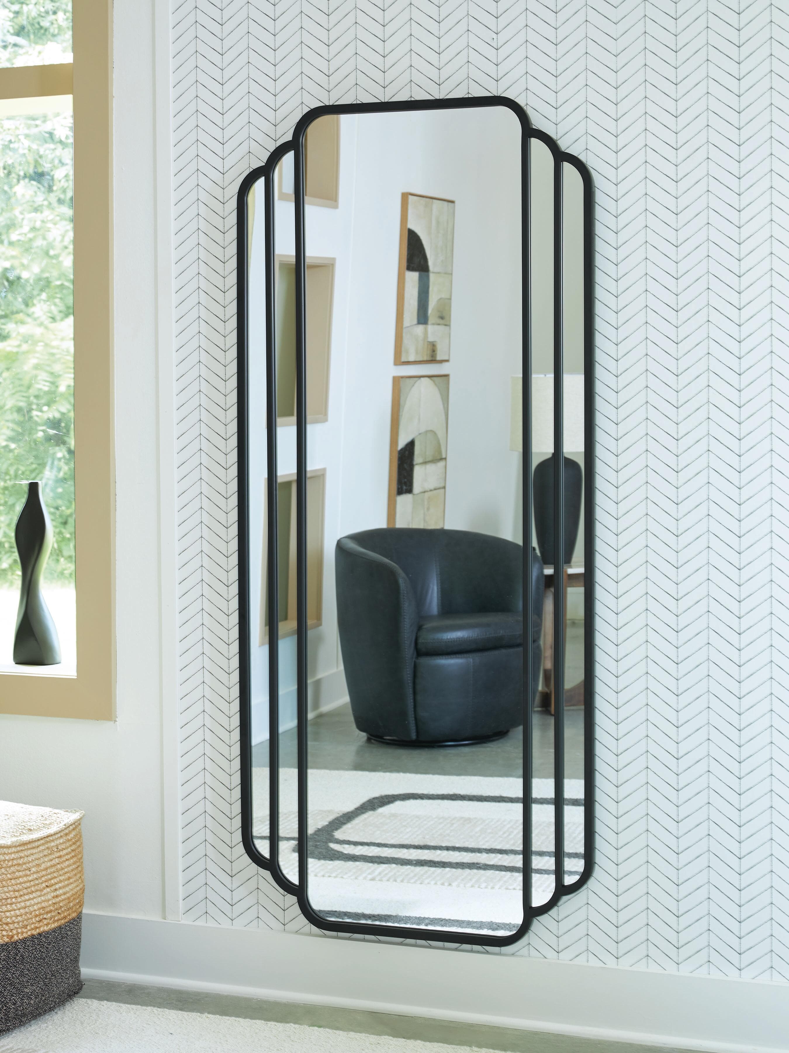 Antigone Floor Mirror — Black — view 2