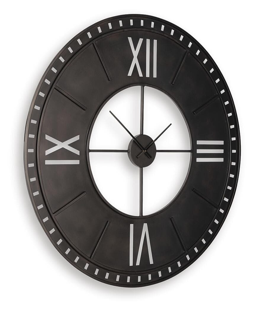 Lytle Wall Clock — Antique Brown — view 3