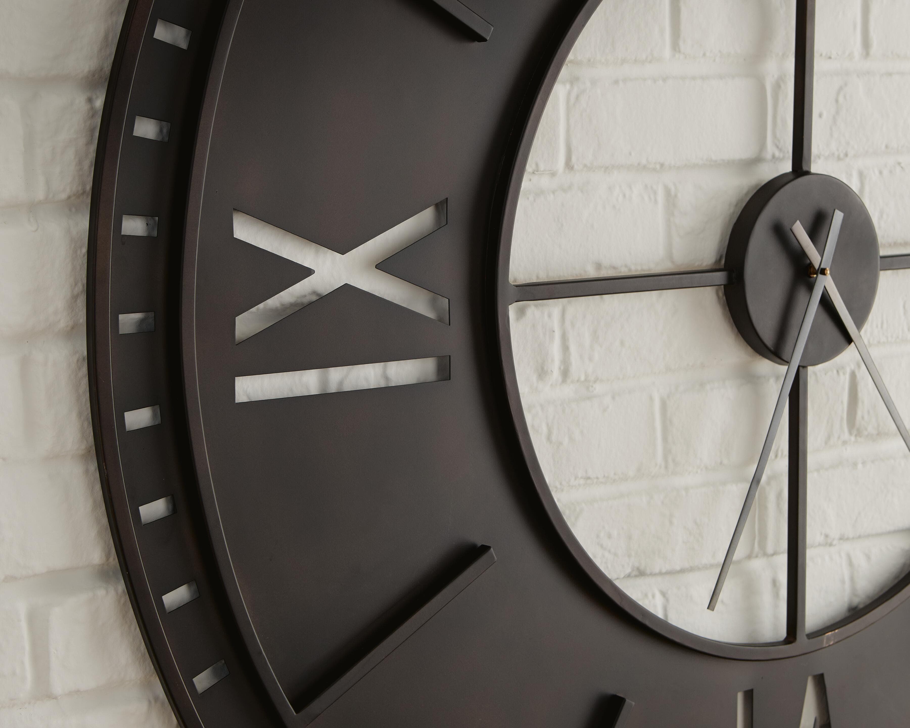 Lytle Wall Clock — Antique Brown — view 5