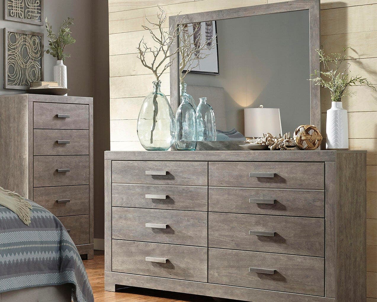 Culverbach Dresser and Mirror — Black/Gray — view 2