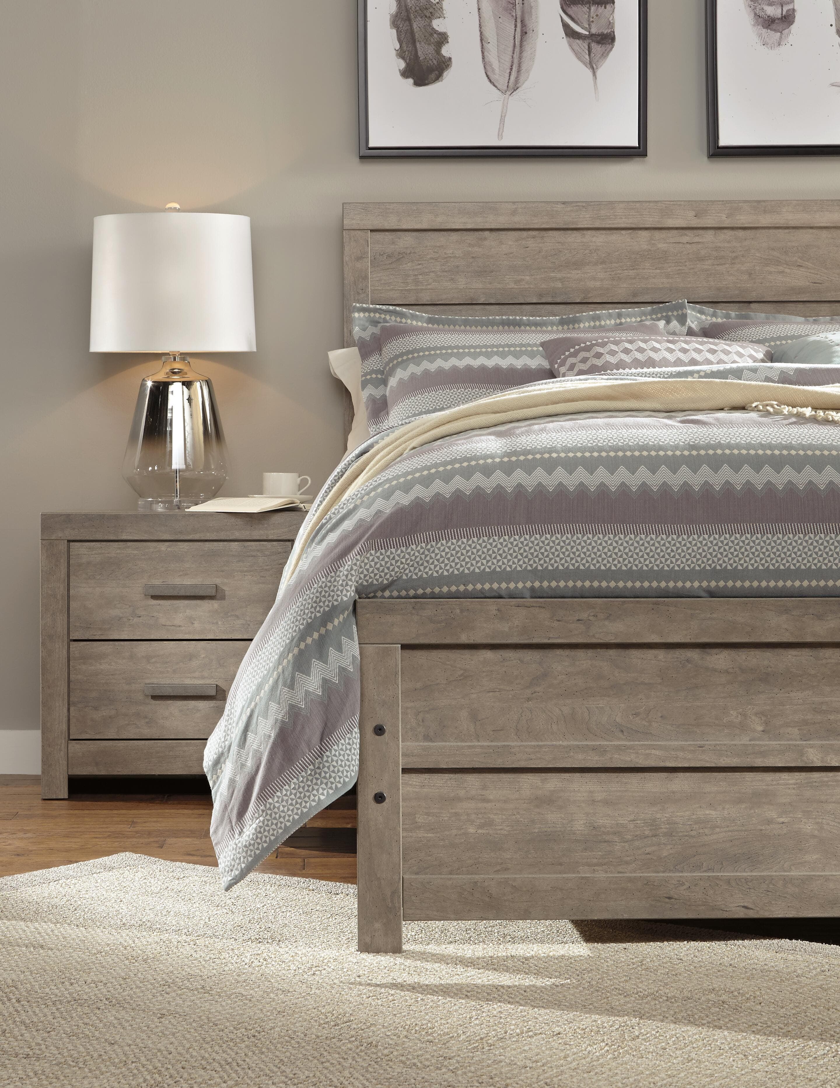 Culverbach Queen Panel Bed — Natural & Brown/Beige — view 5