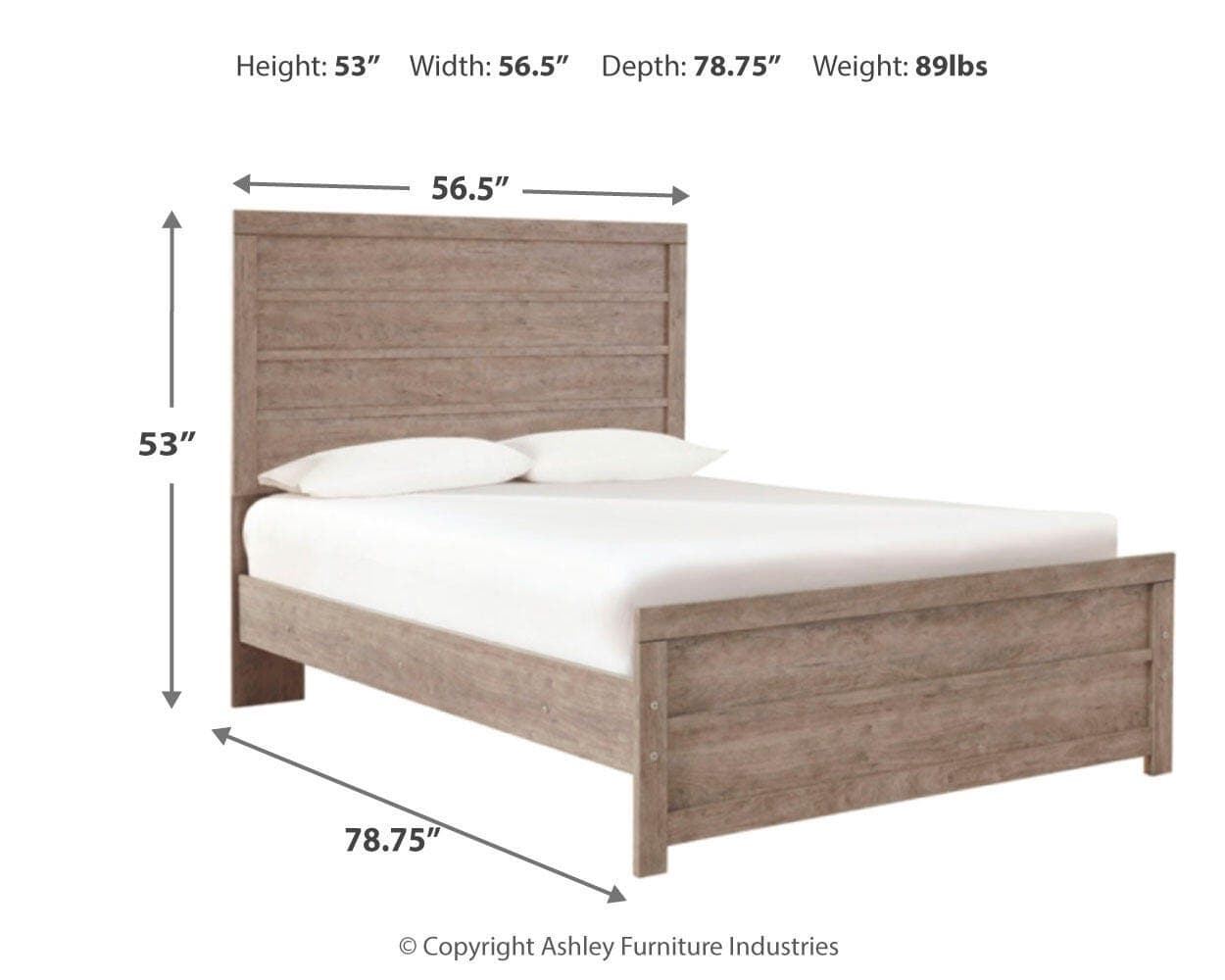 Culverbach Full Panel Bed — Black/Gray — view 4