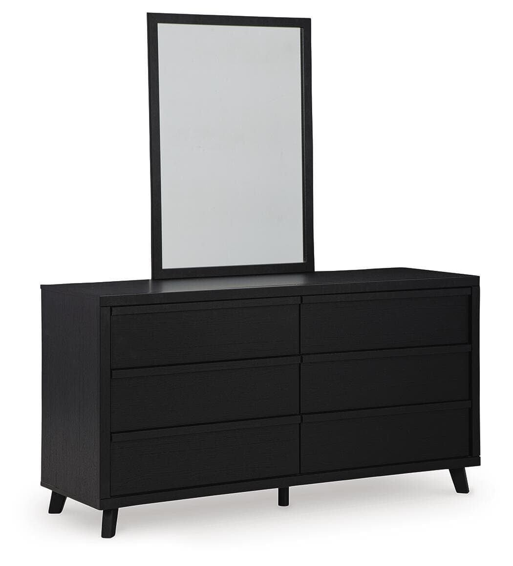 Danziar Dresser and Mirror — Black/Gray — view 3