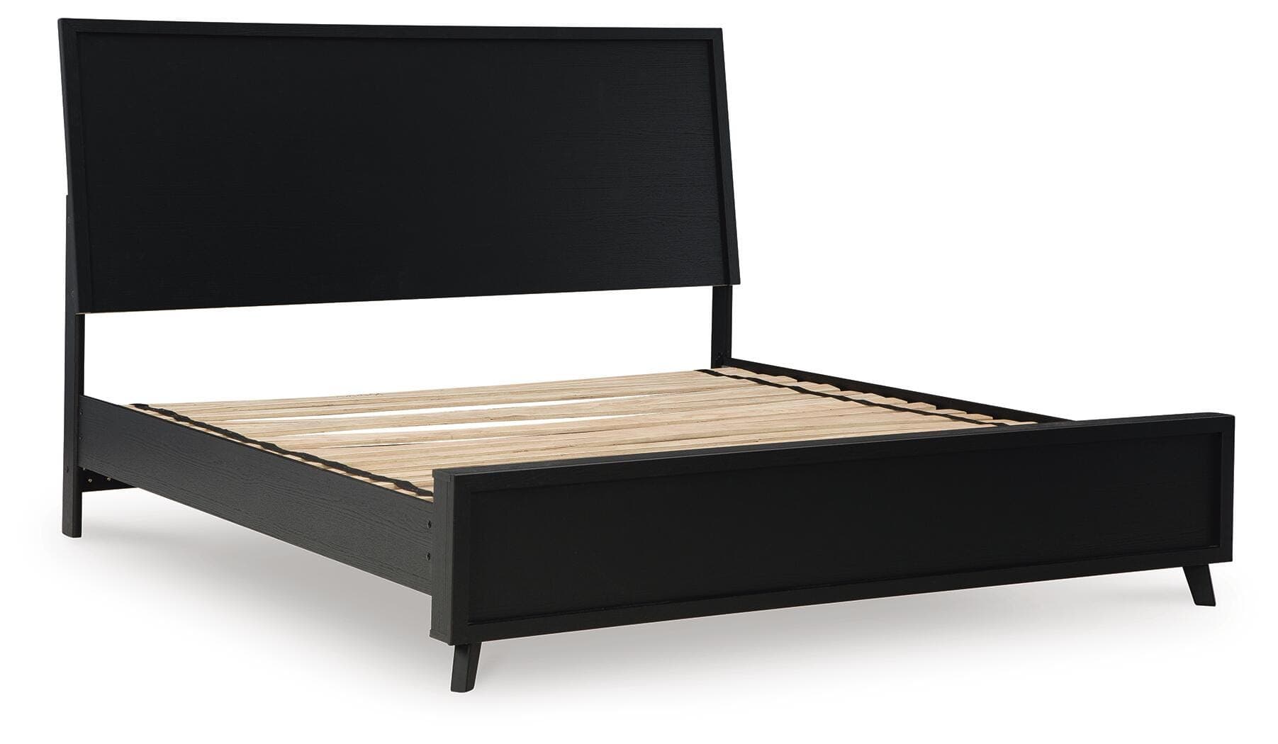 Danziar King Panel Bed — Black/Gray — view 3