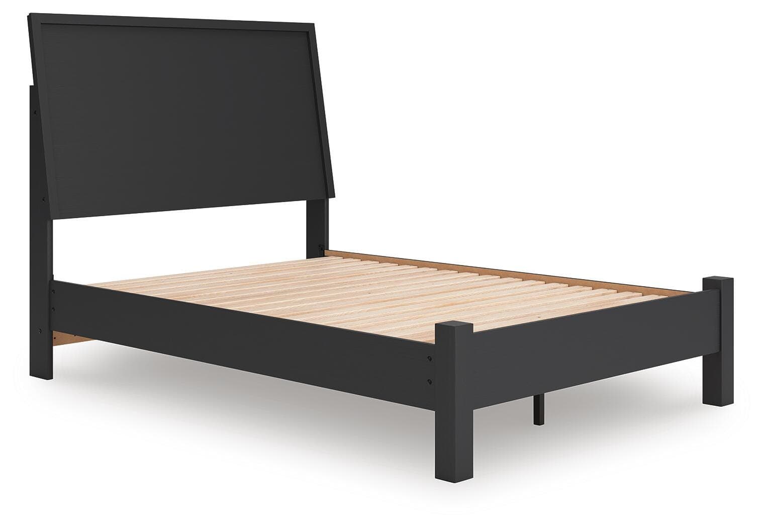 Danziar Full Panel Bed — Black — view 3