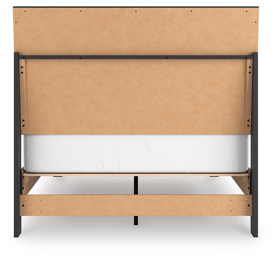 Danziar Full Panel Bed — Black — view 7