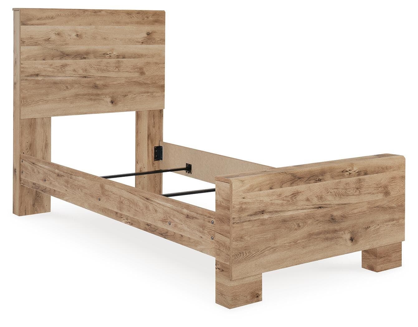 Hyanna Twin Panel Bed — Brown/Beige — view 3